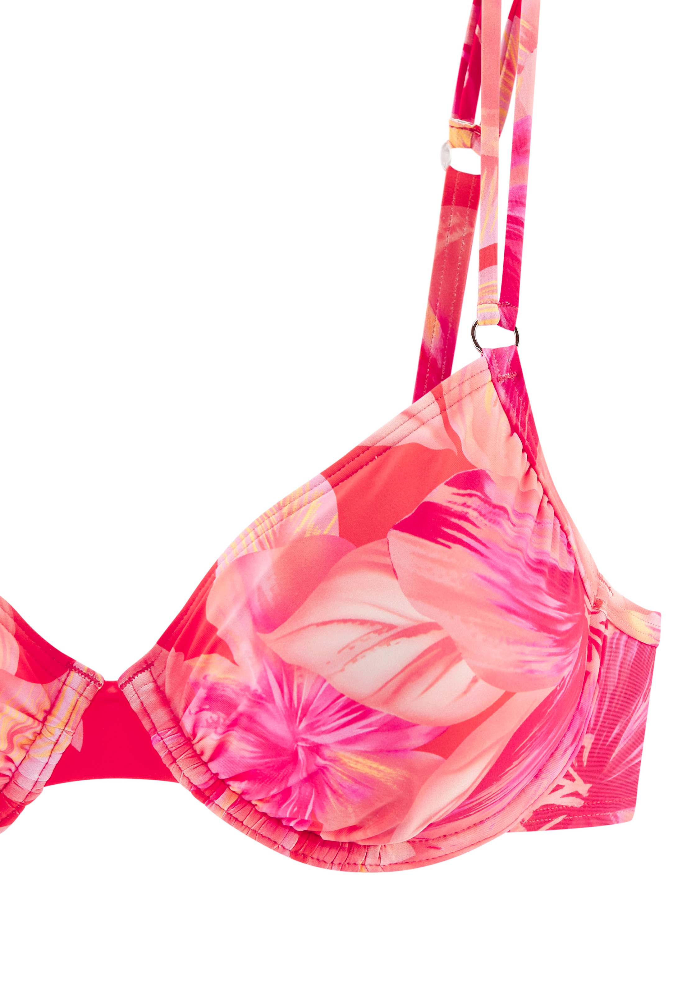 s.Oliver Bügel-Bikini-Top »Jayce«, mit goldfarbenfarbigen Zierringen