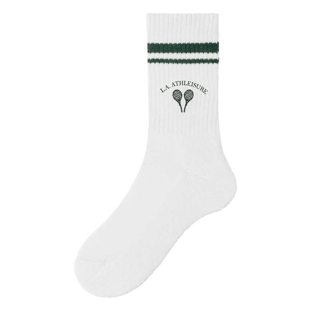 LASCANA ACTIVE Tennissocken, (Packung, 3 Paar), mit kleiner Stickerei