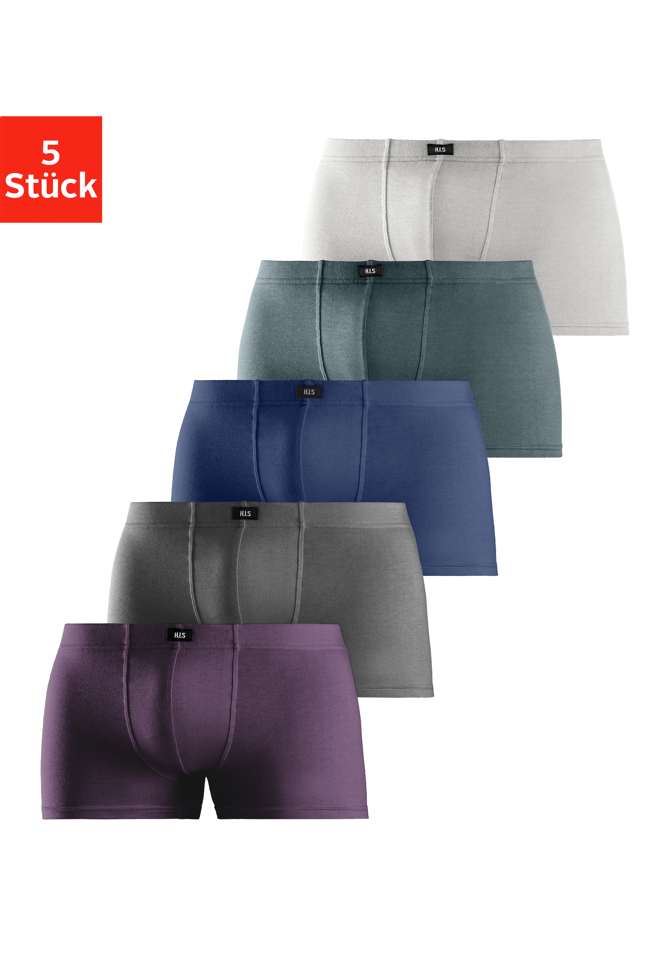 H.I.S Boxer »Boxershorts für Herren« Packung, 5 Stk. aus Baumwolle