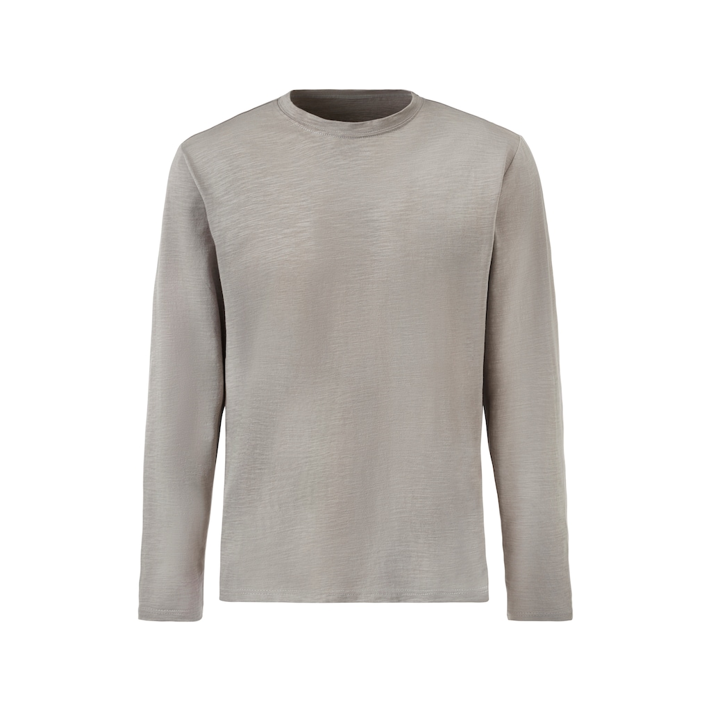John Devin Langarmshirt, (2er-Pack), Longsleeve in hochwertiger slub-yarn Qualität