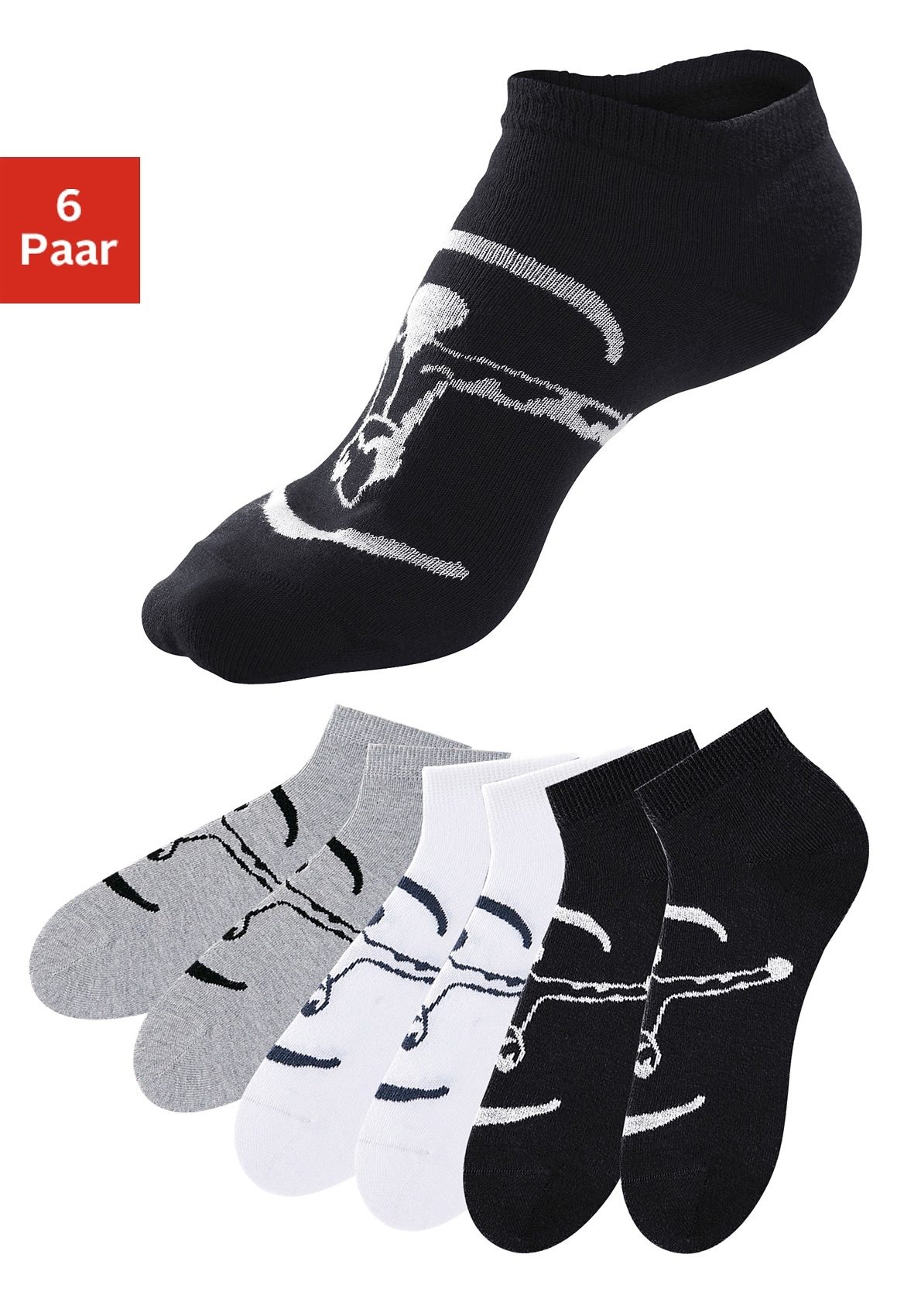 Chiemsee Sneakersocken Packung, 6 Stk. tlg. ideal für Sport & Freizeit