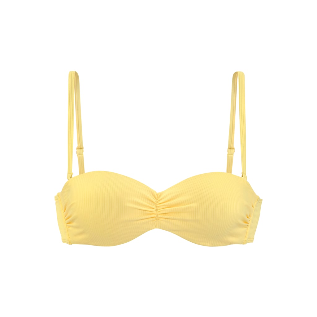 Venice Beach Bandeau-Bikini-Top »Lucky«, aus gerippter Strukturware