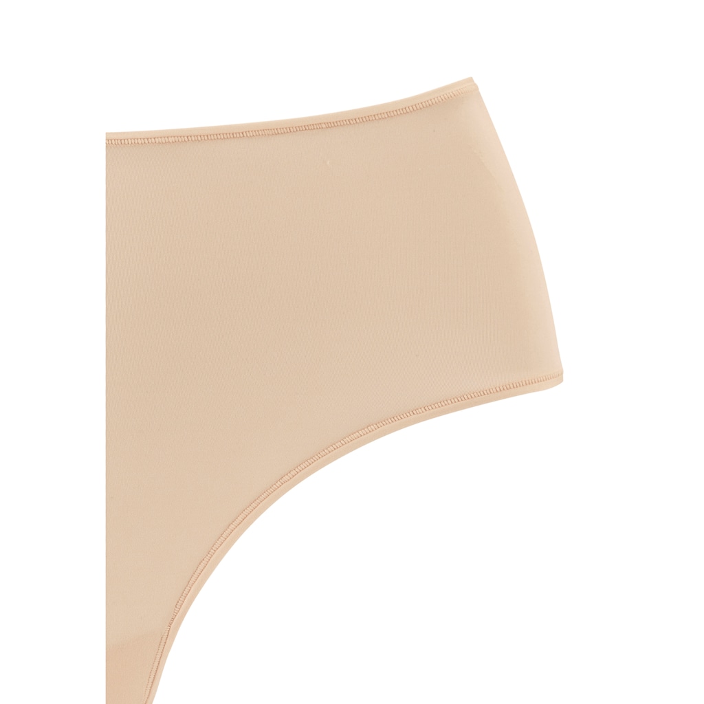 LASCANA High-Waist-String, (2er-Pack), aus weicher und hoch elastischer Microfaser