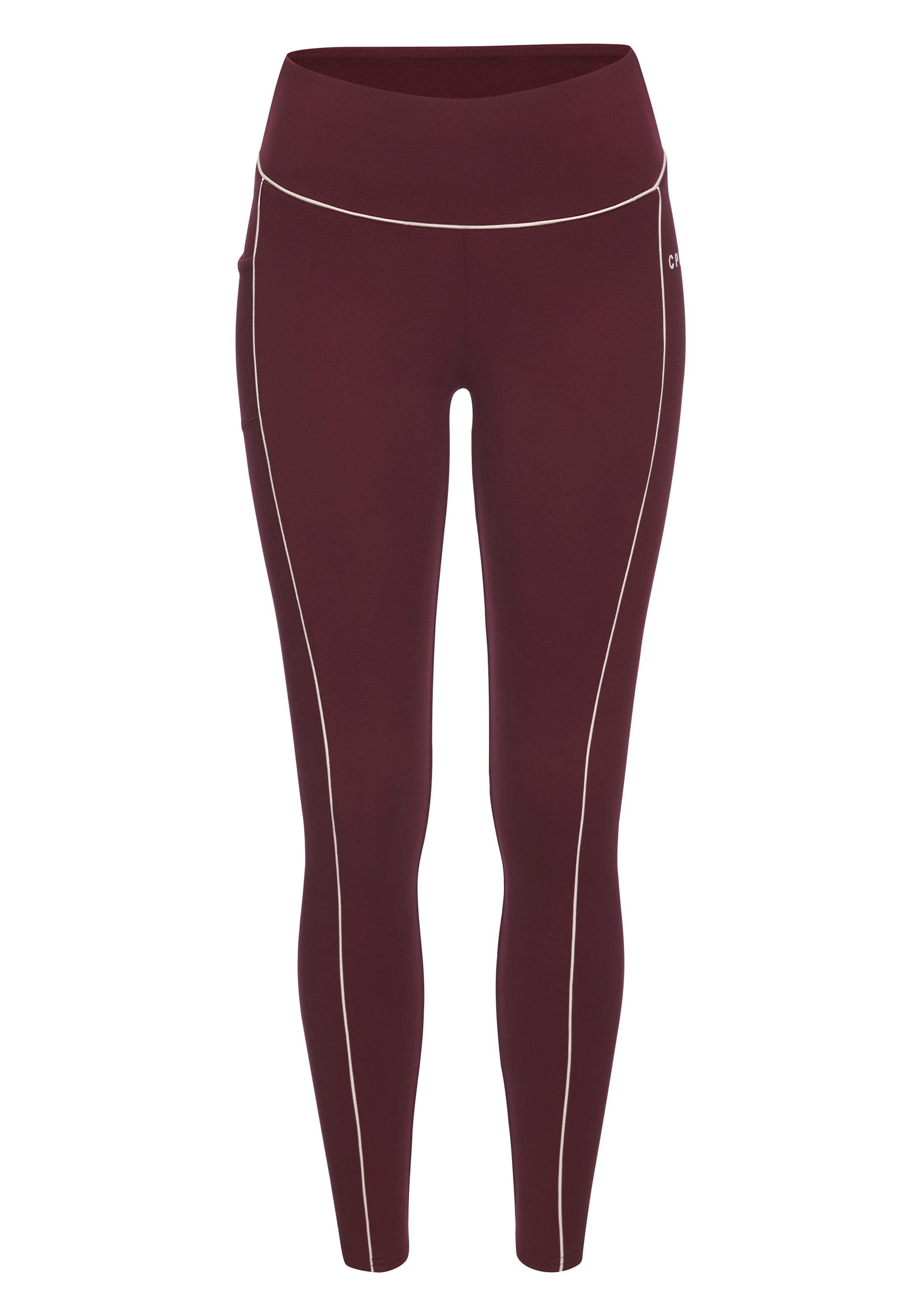 Copenhagen Studios Leggings fonctionnels  mit Paspeln und Logodruck