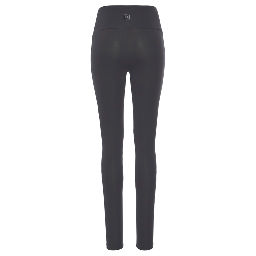 LASCANA Leggings, mit breitem Bündchen, Loungewear