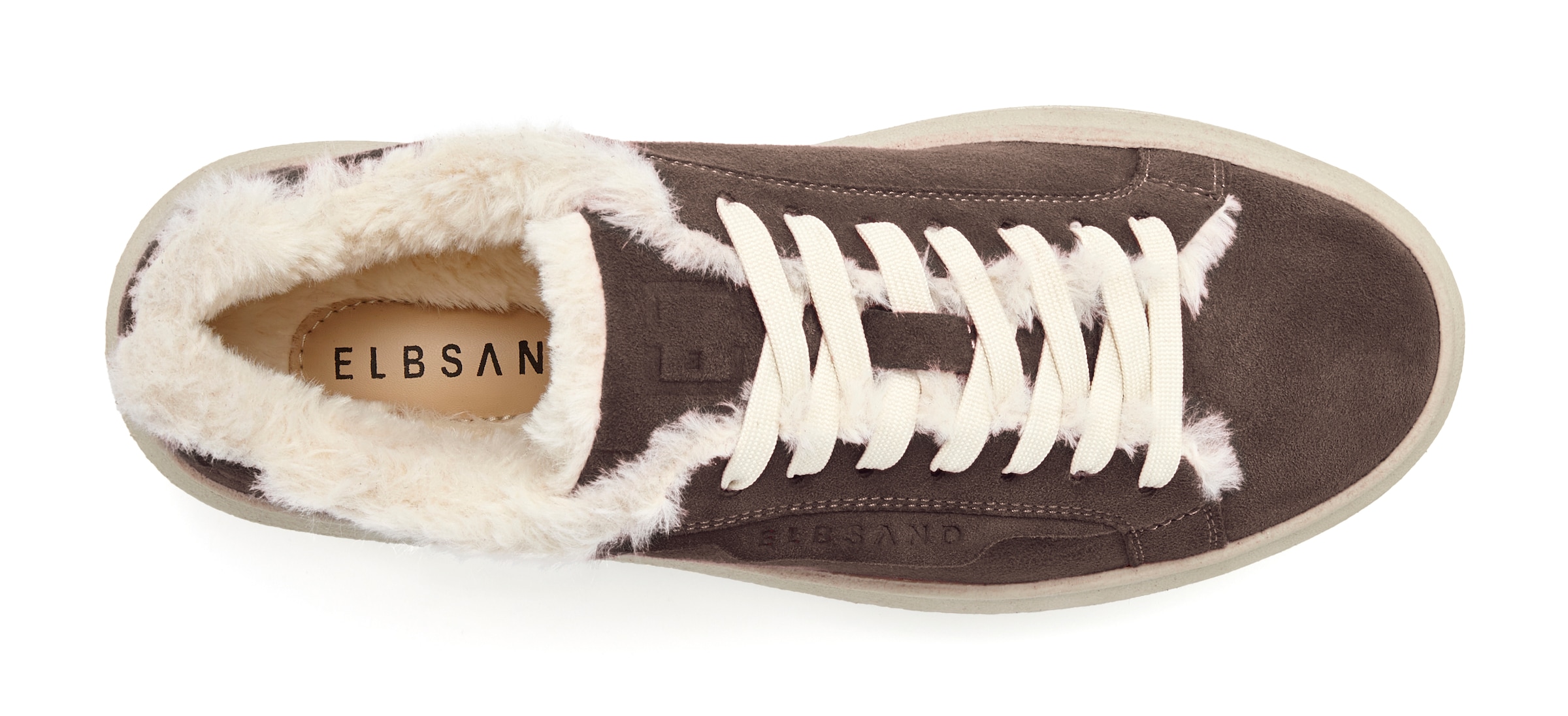 Elbsand Sneakers »Schnürschuh, Turnschuh, Schnürhalbschuh, Freizeitschuh, Ledersneaker«  NOUVEAU en cuir avec doublure chaude douillette et semelle plateforme
