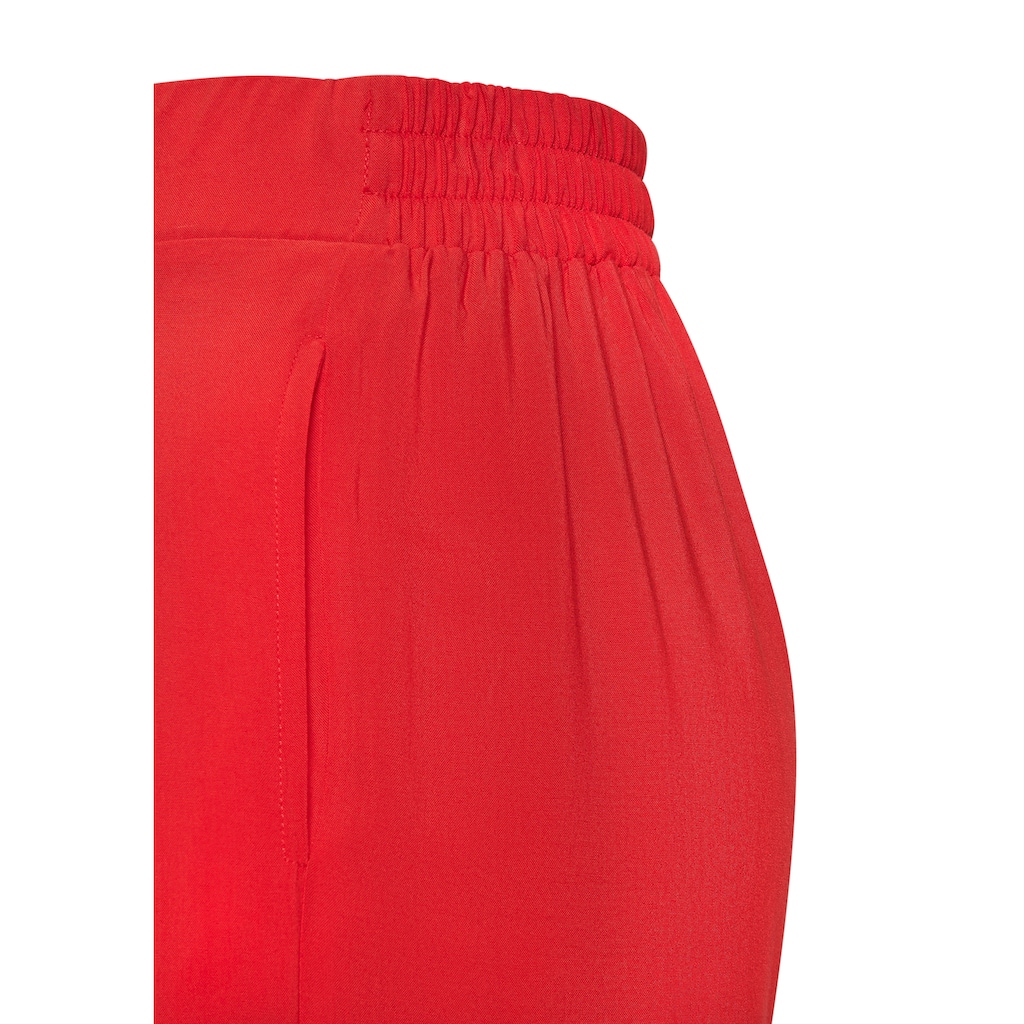 Buffalo Palazzohose, mit Seitennahttaschen, leichte Sommerhose, Wide-Leg