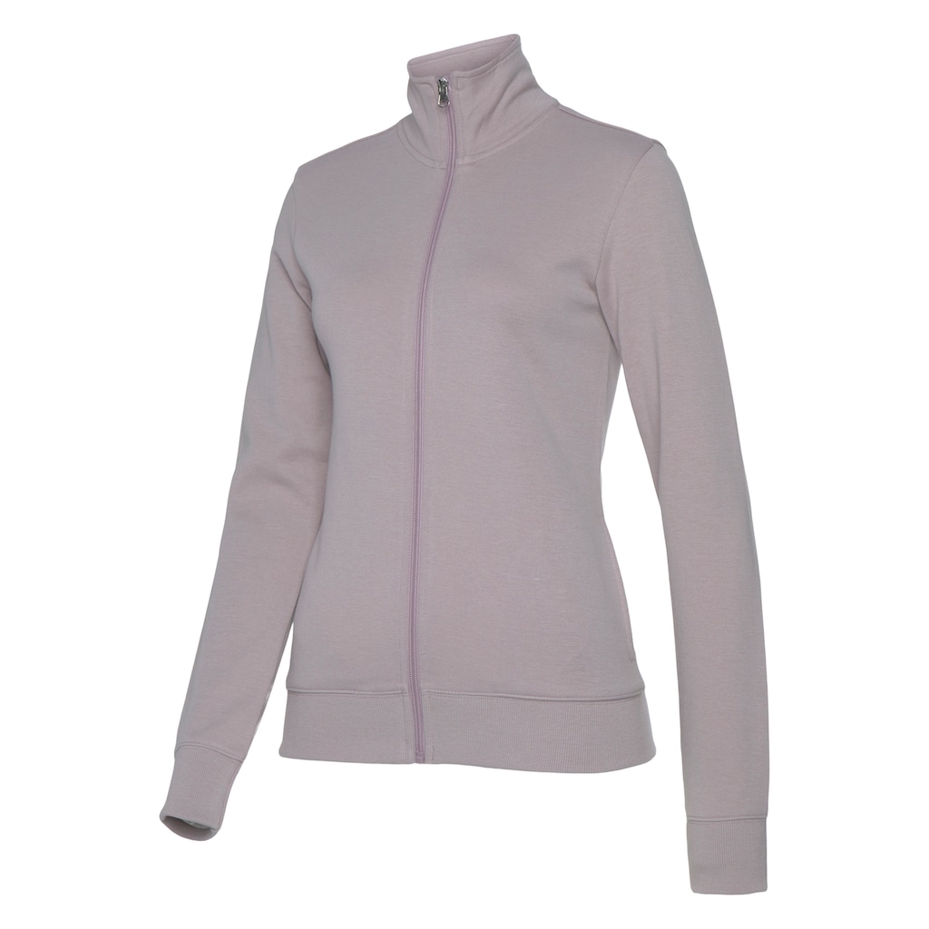 Bench. Loungewear Sweatjacke, mit bestickten Stehkragen, Loungeanzug