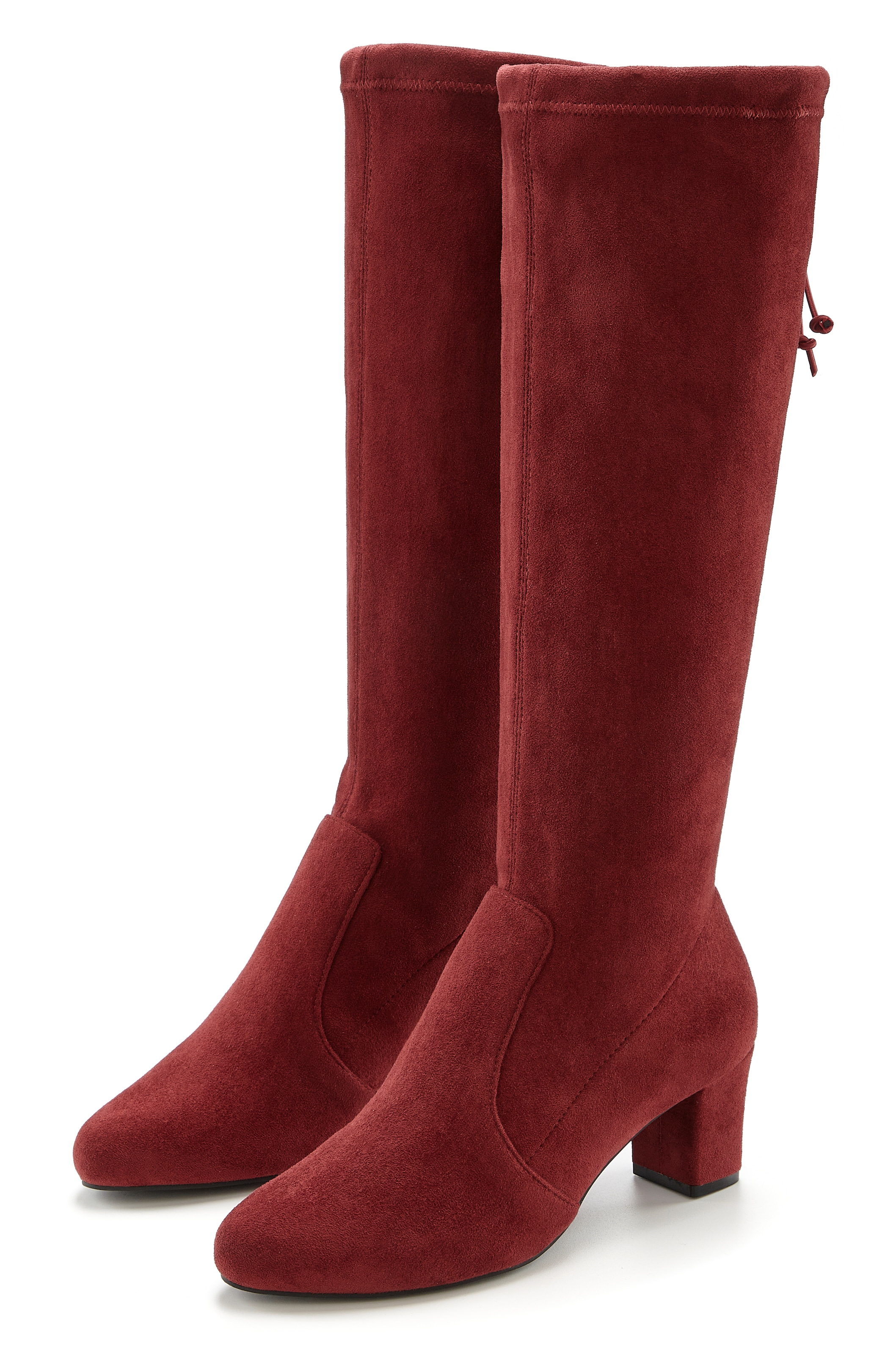 LASCANA Schlupfstiefel Schlupfboots, Slouchy Boots, Slip-On, Stretch & Blockabsatz