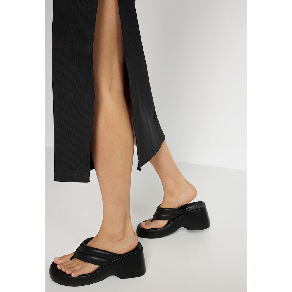 LSCN by LASCANA Midikleid, aus weicher Rippware