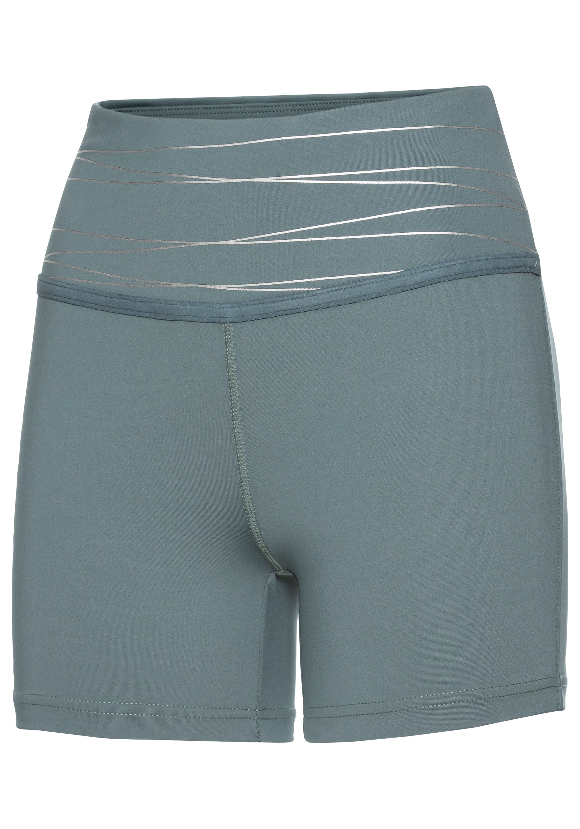 Vivance active Shorts, Sportshorts mit breiten Bündchen und Druck