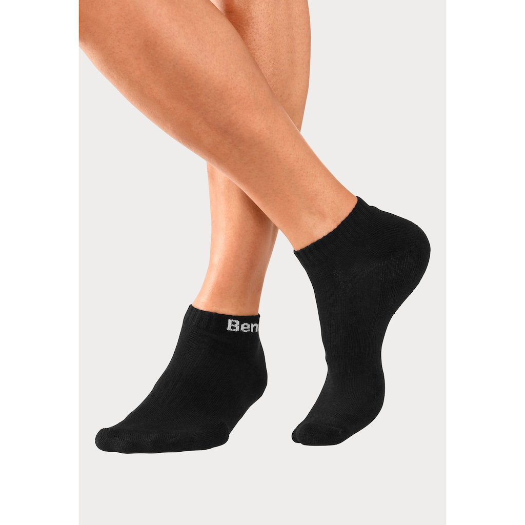 Bench. Sportsocken, (Packung, 12 Paar), Tennis Kurzsocken mit Halbfussfrottee