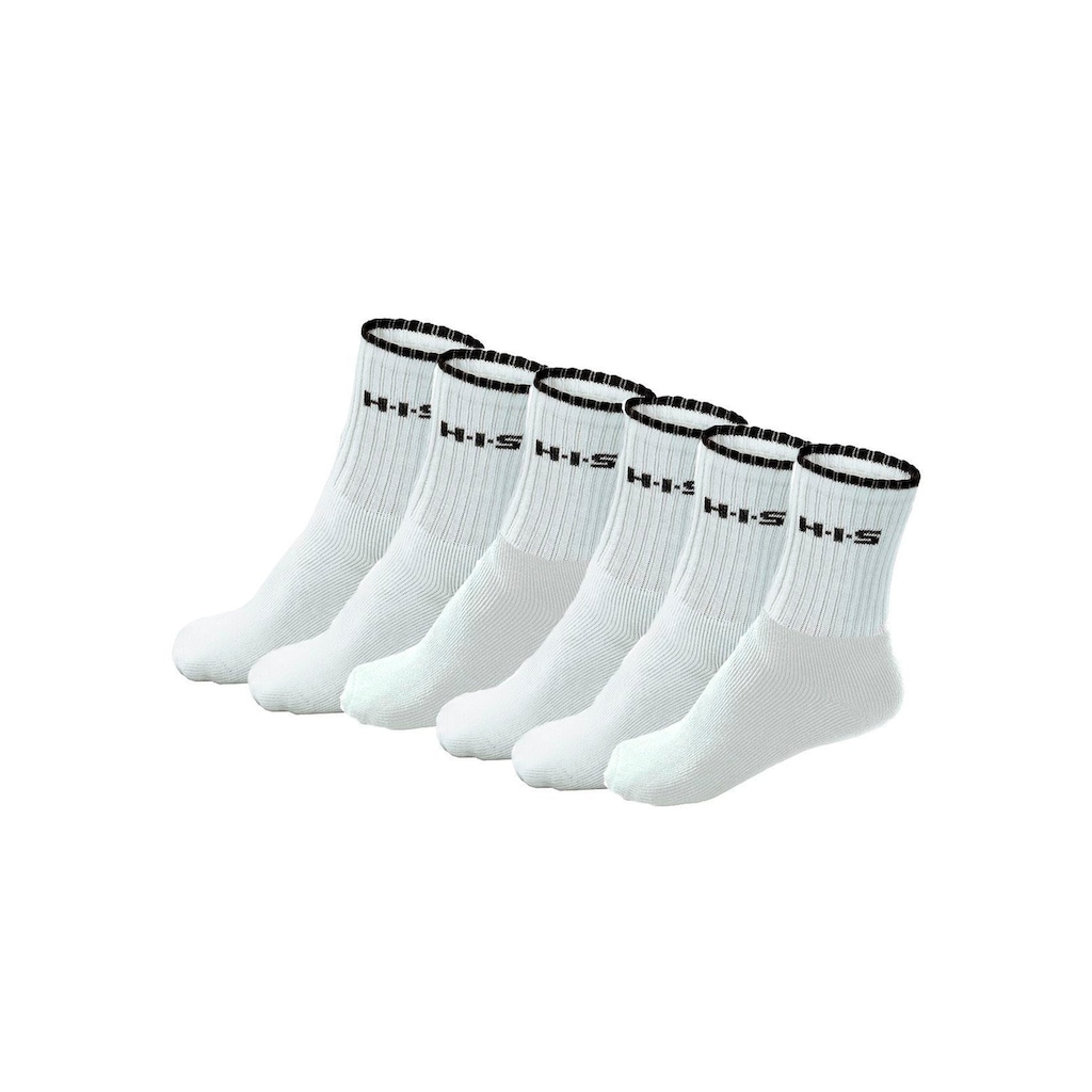 H.I.S Sportsocken, (Packung, 6 Paar), mit Frottee & verstärkten Belastungszonen