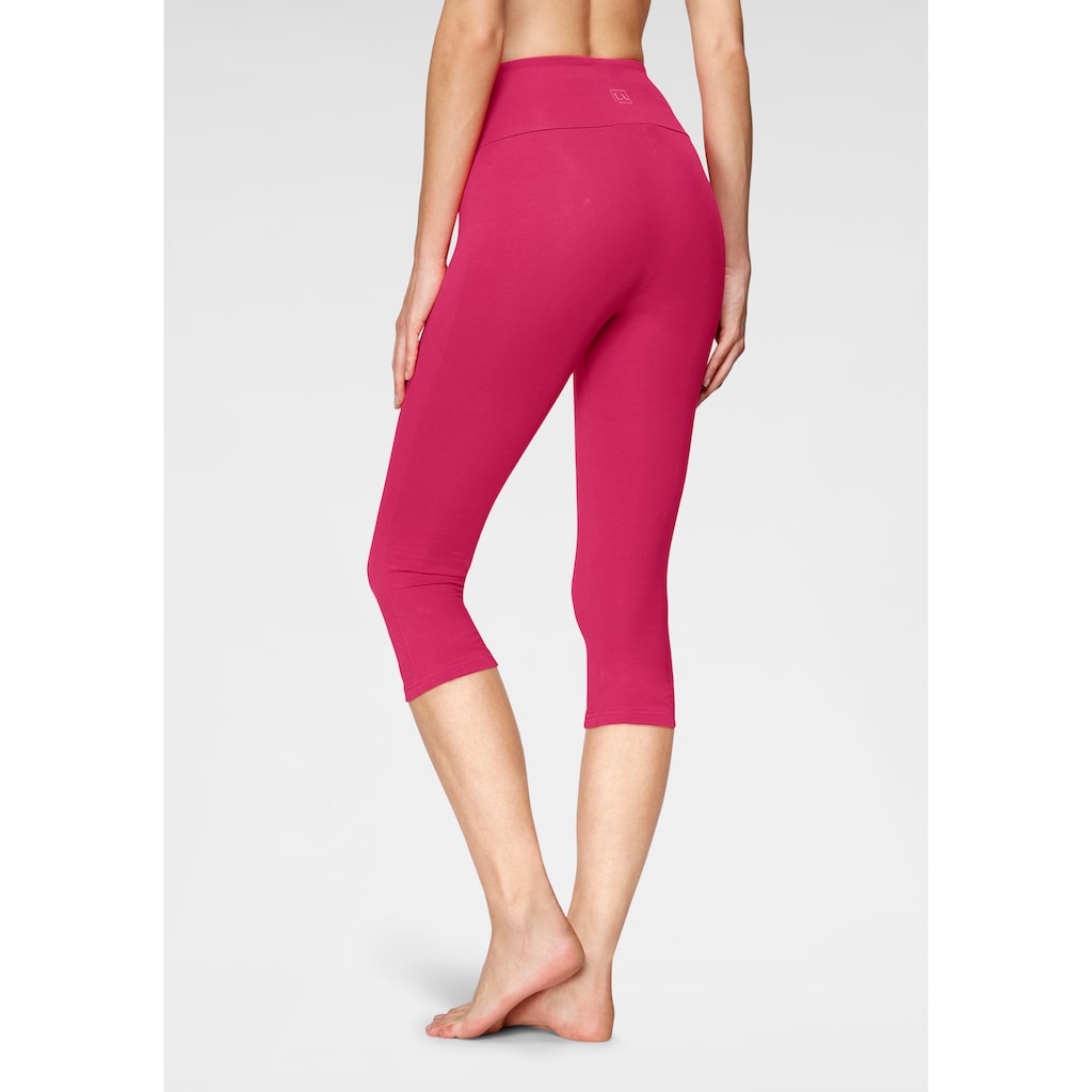LASCANA Caprileggings, mit breitem, weichen Bündchen