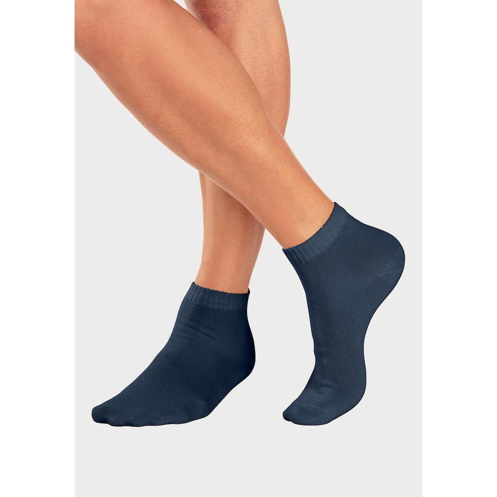 H.I.S Kurzsocken, (Packung, 14 Paar), mit eingestricktem Markenlogo im Innenbund