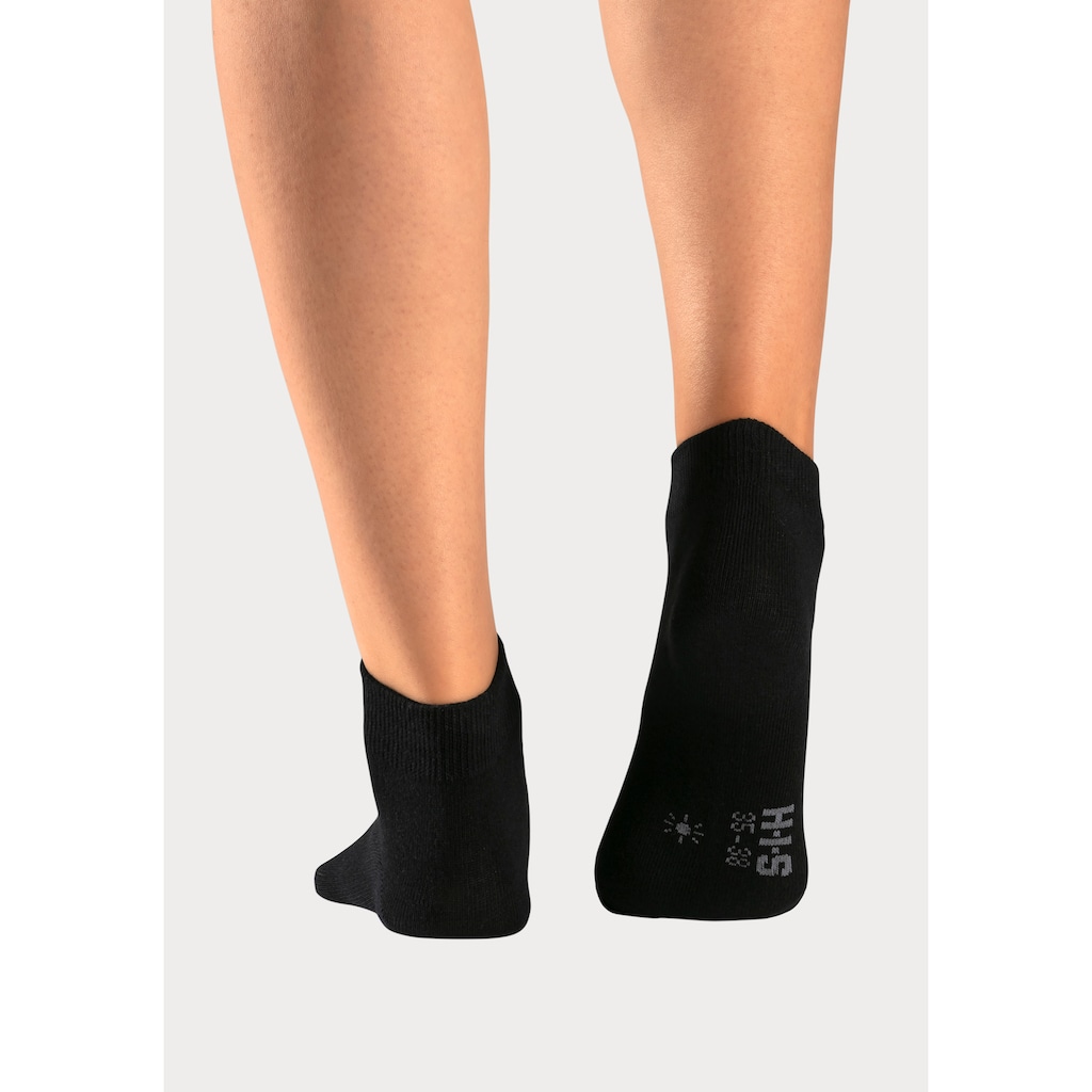 H.I.S Kurzsocken, (Packung, 10 Paar), mit eingestrickten Symbolen