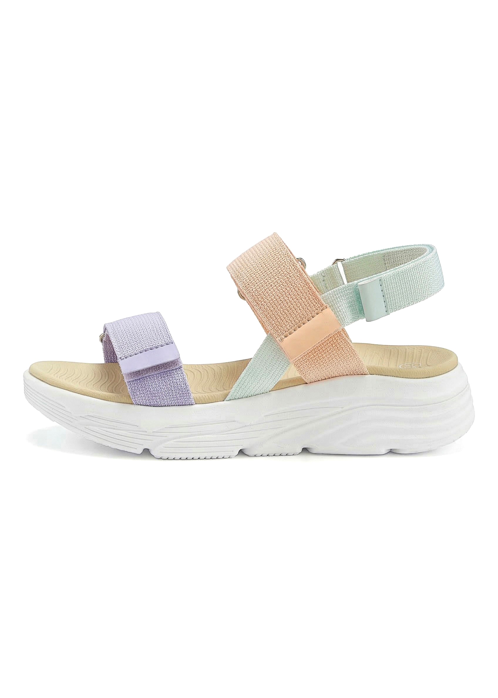 Vivance Sandale »Sandalette, Pantolette, Sommerschuhe, Riemchensandale«  NEU mit bunten Riemchen und Klettverschluss VEGAN