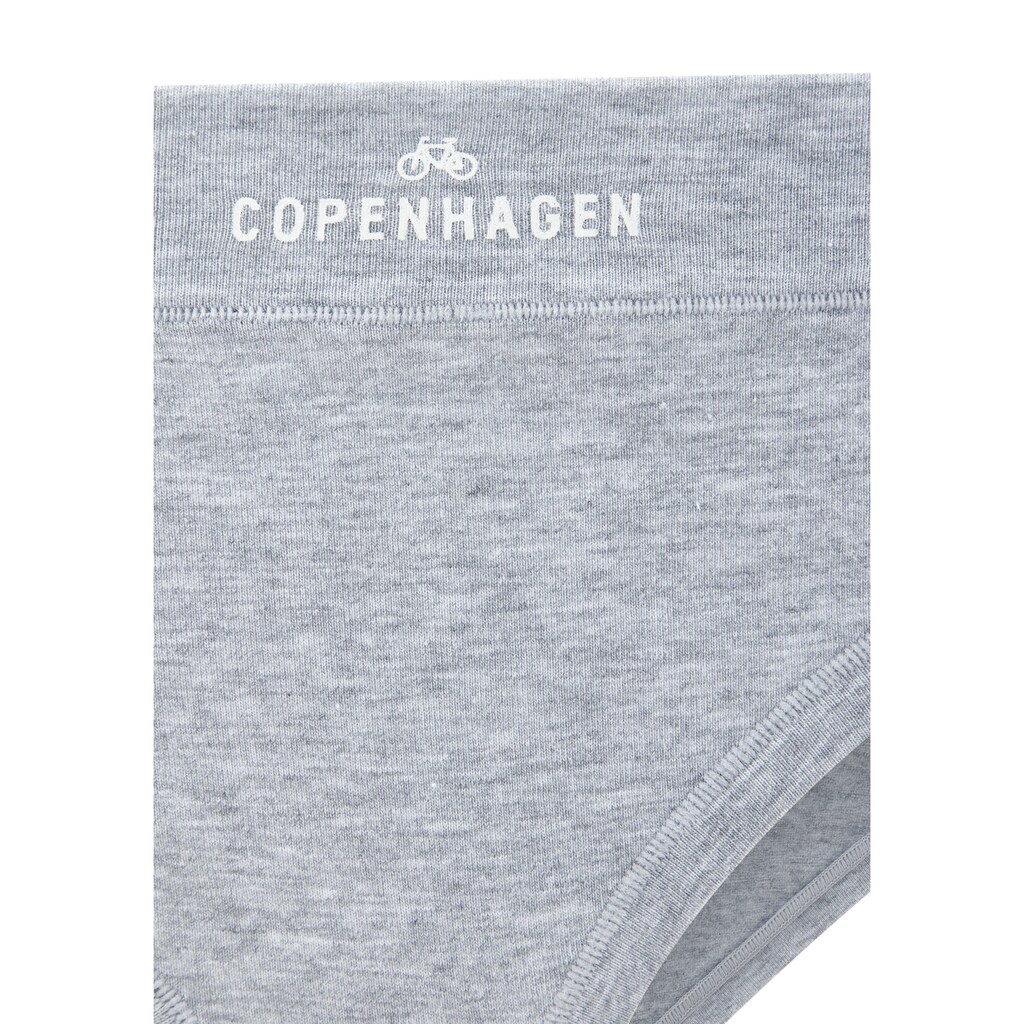 Copenhagen Studios Bikinislip »mit Logodruck am Bund«, (3er-Pack), aus softer Bio-Baumwollqualität