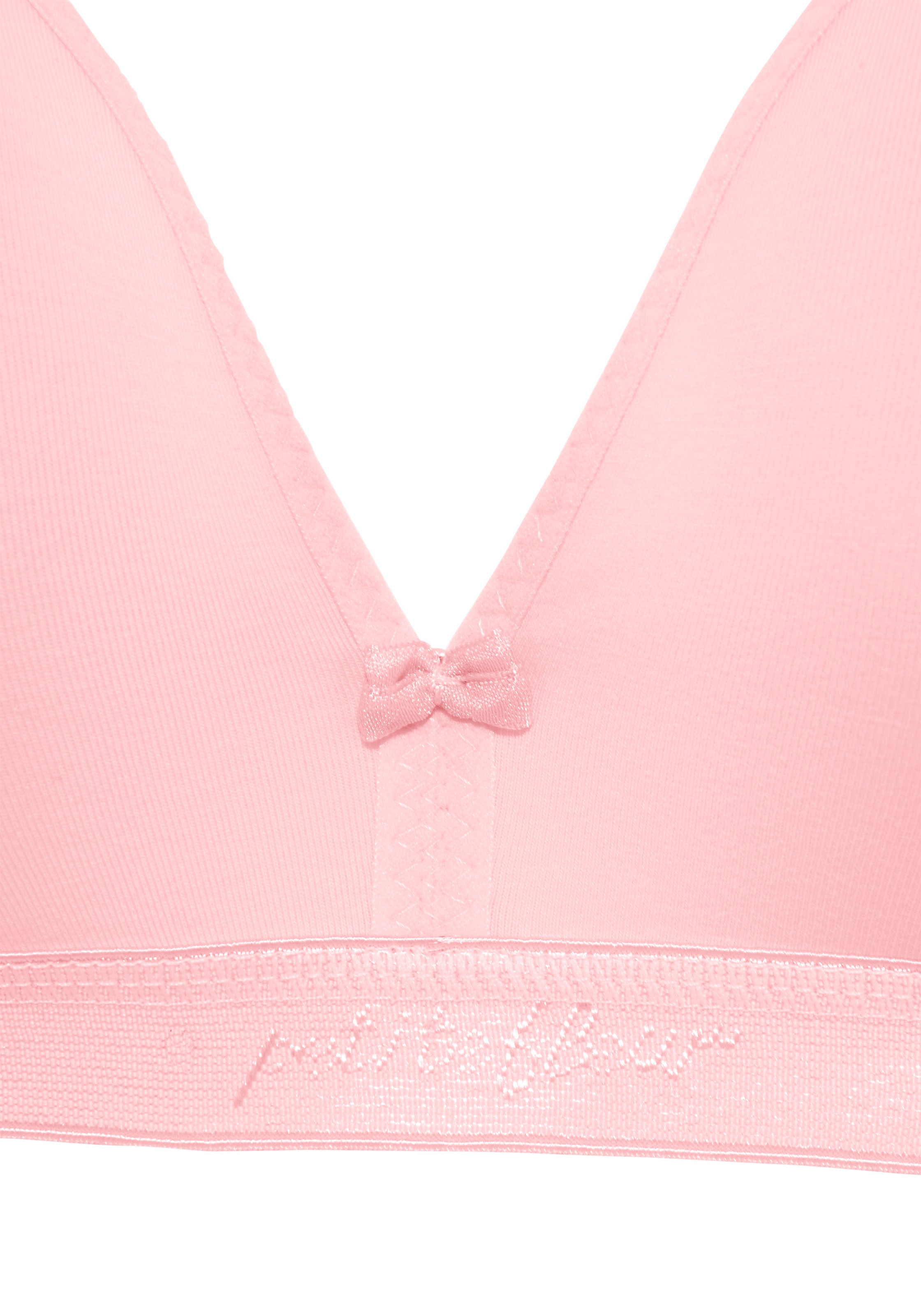 petite fleur Soutien-gorge à bretelles Packung, 3 Stück,  ohne Bügel im Triangel-Schnitt aus Baumwolle,