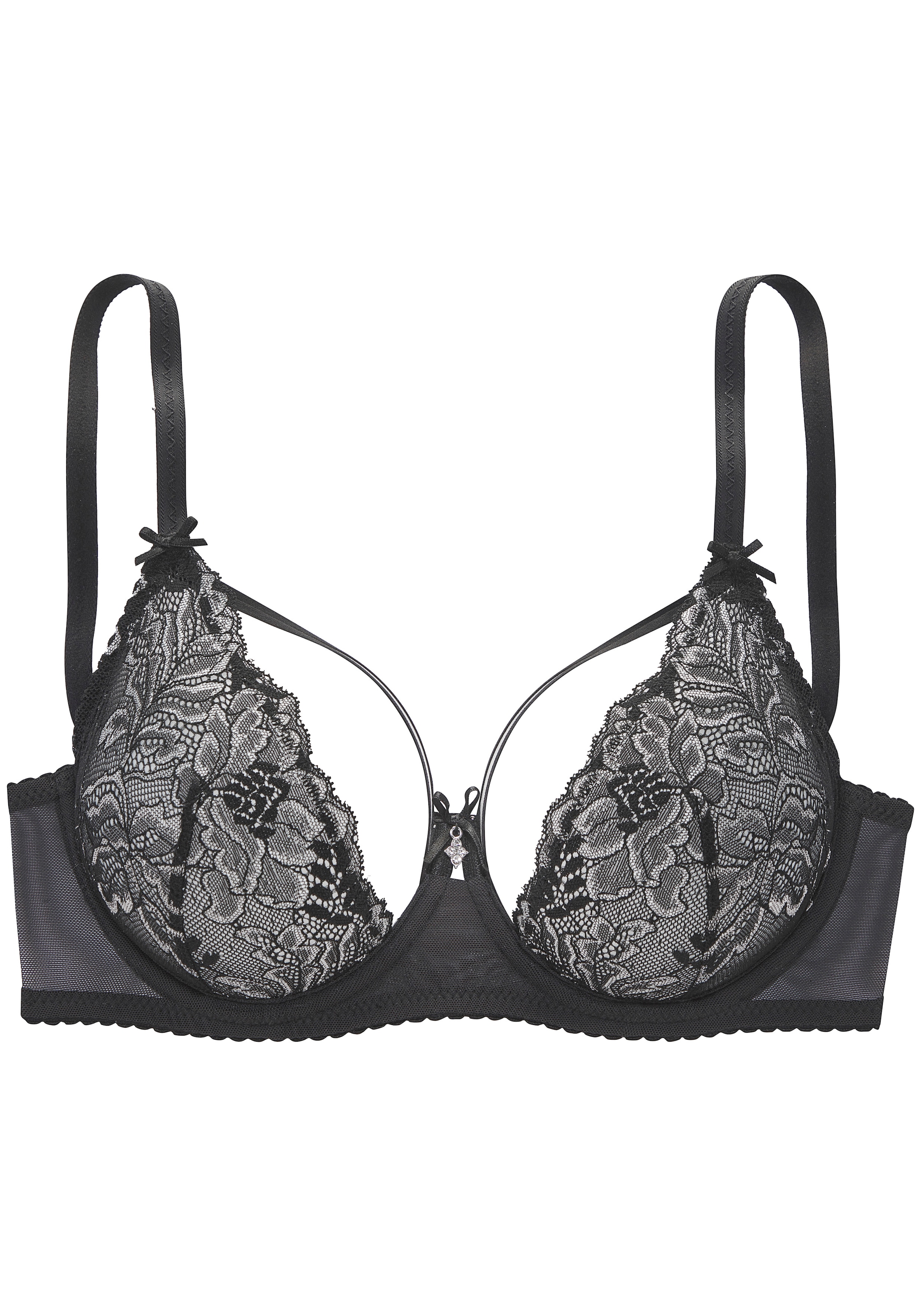 LASCANA Bügel-BH aus Spitze mit dekorativen Bändern am Cup, sexy Dessous