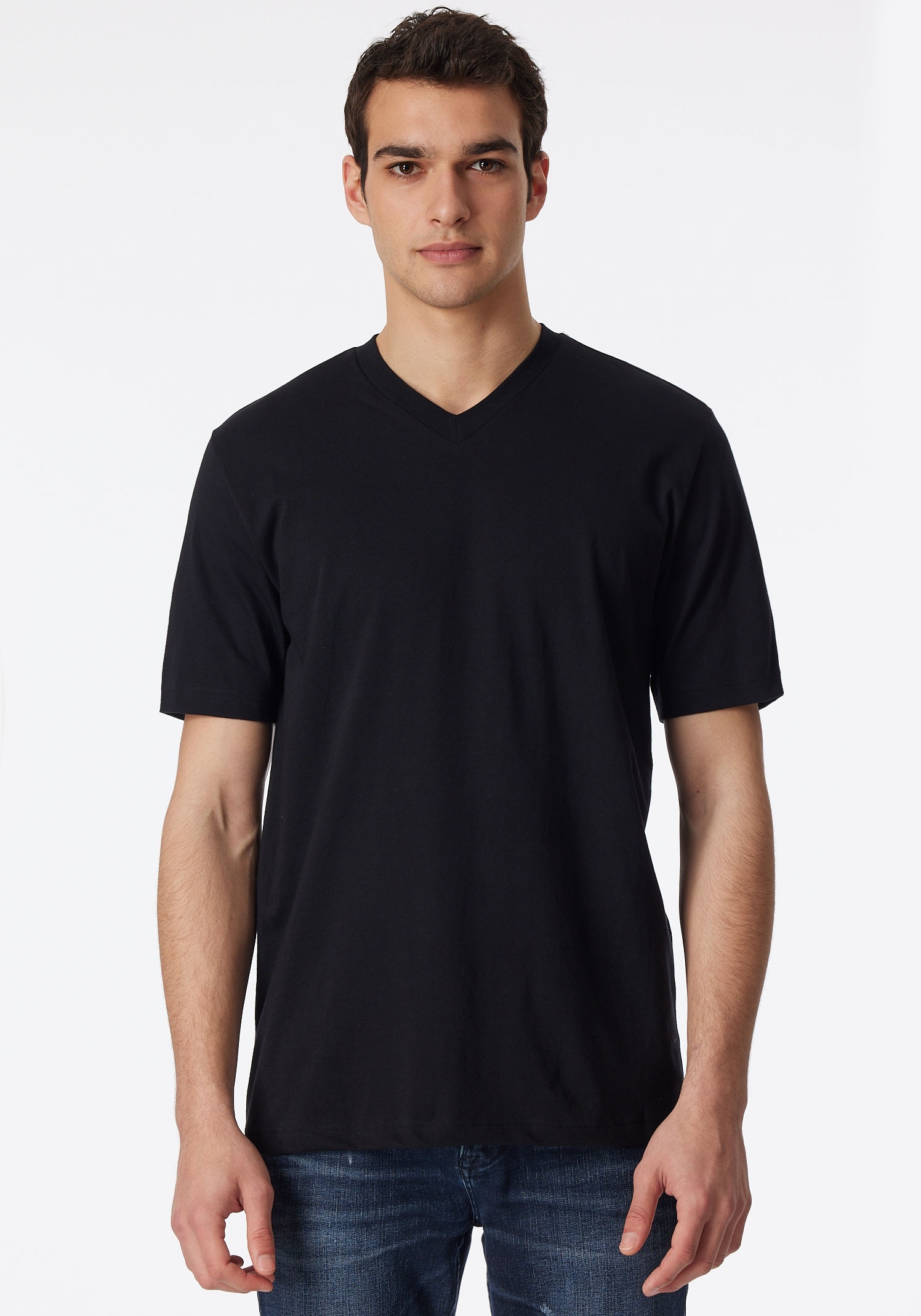 Schiesser V-Shirt »Essentials« 2er-Pack,  mit V-Ausschnitt