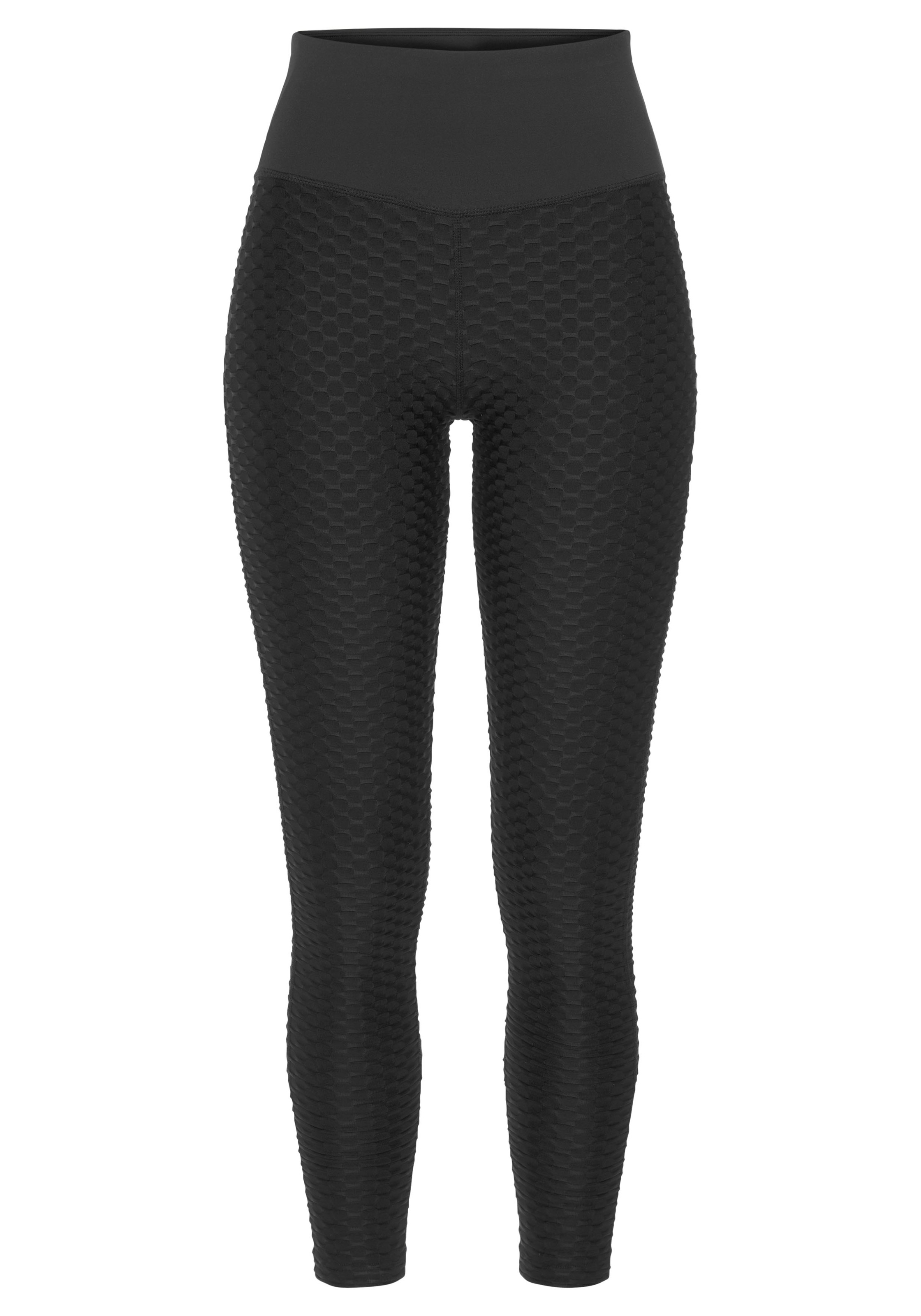 Vivance Active by Lascana Funktionsleggings mit Wabendesign und Mesheinsatz
