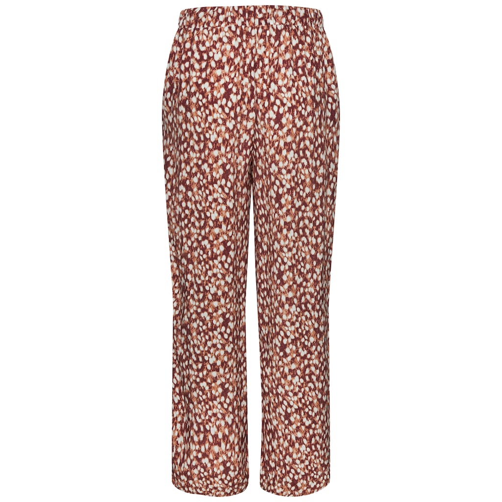 Vivance Palazzohose, mit Alloverprint, weites Bein, mit Bindeband