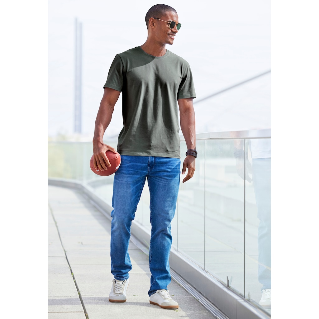 AUTHENTIC LE JOGGER T-Shirt, (Packung, 2), Freizeitshirt aus 100% Baumwolle