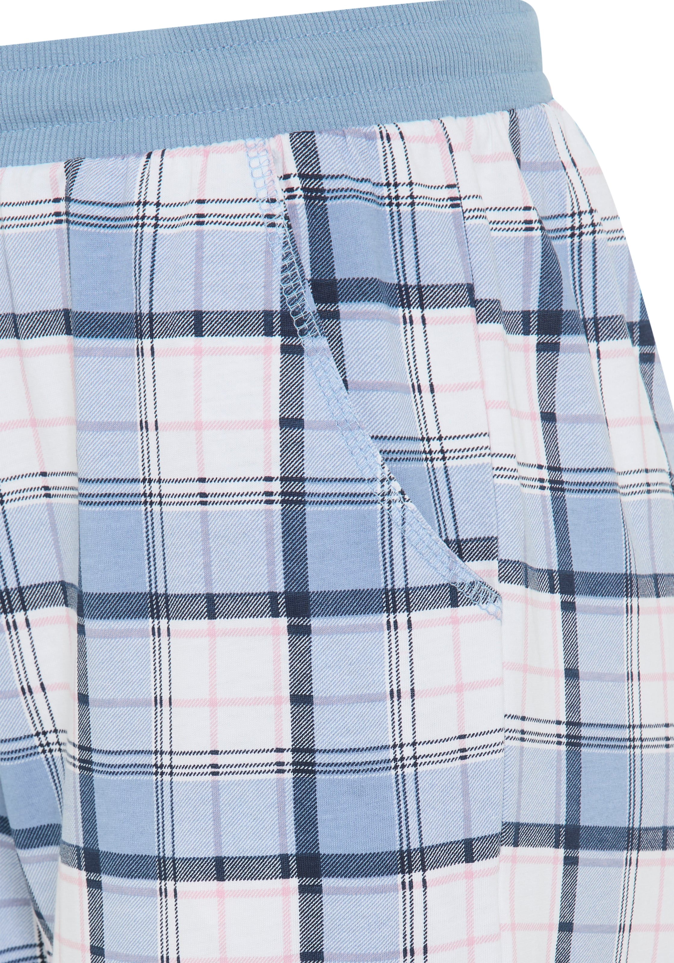 Vivance Dreams Pyjama Set, 2er Pack,  Elastische Rippbündchen