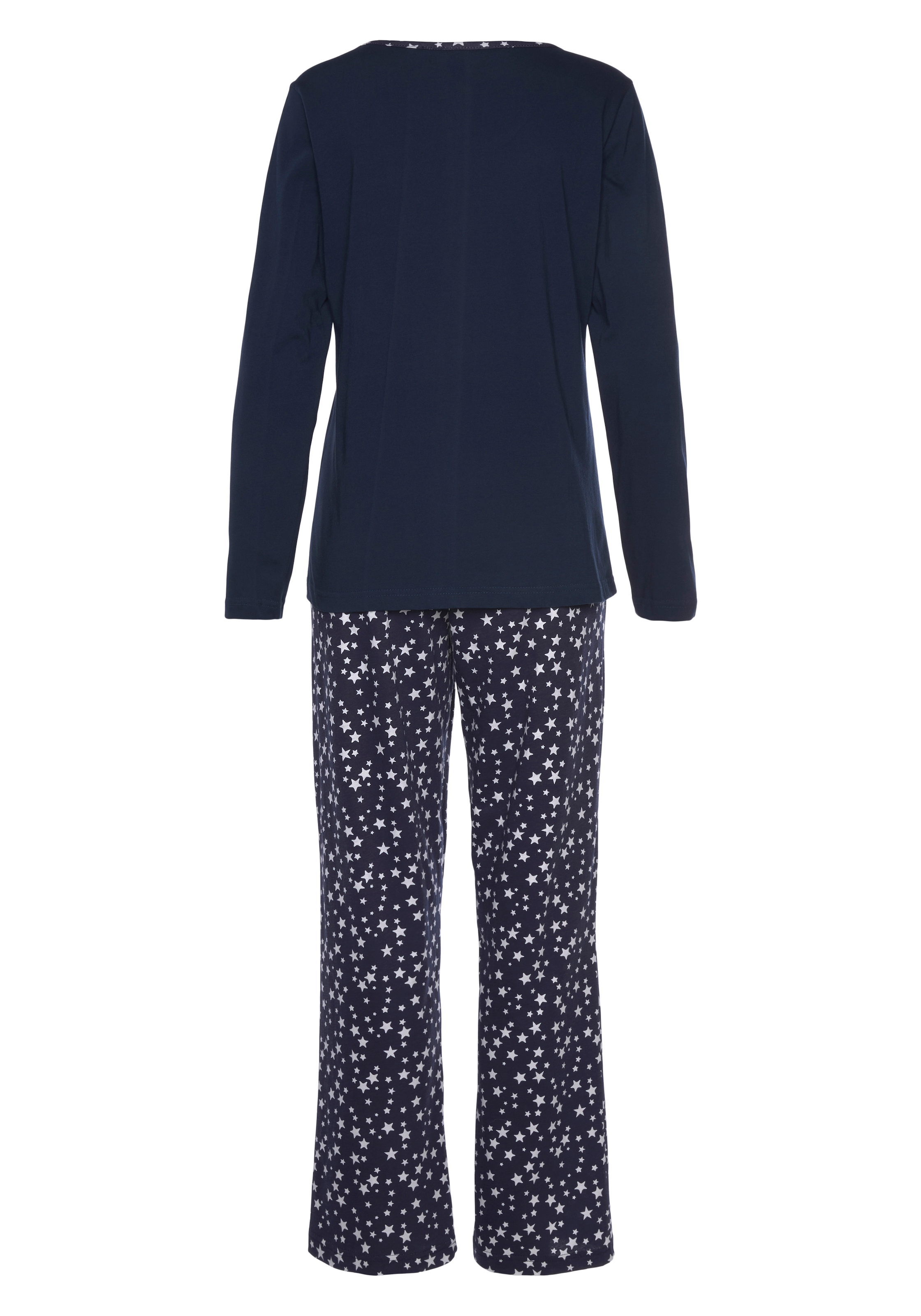 Vivance Dreams Pyjama, (2 tlg.), mit Sternenprint