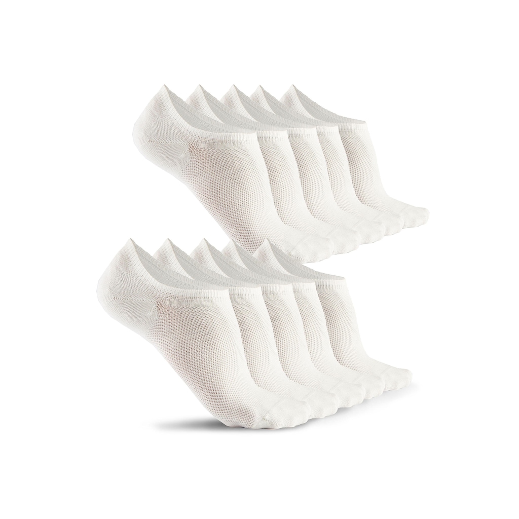 Bench. Sneakersocken, (Packung, 10 Paar), mit Pikeestruktur