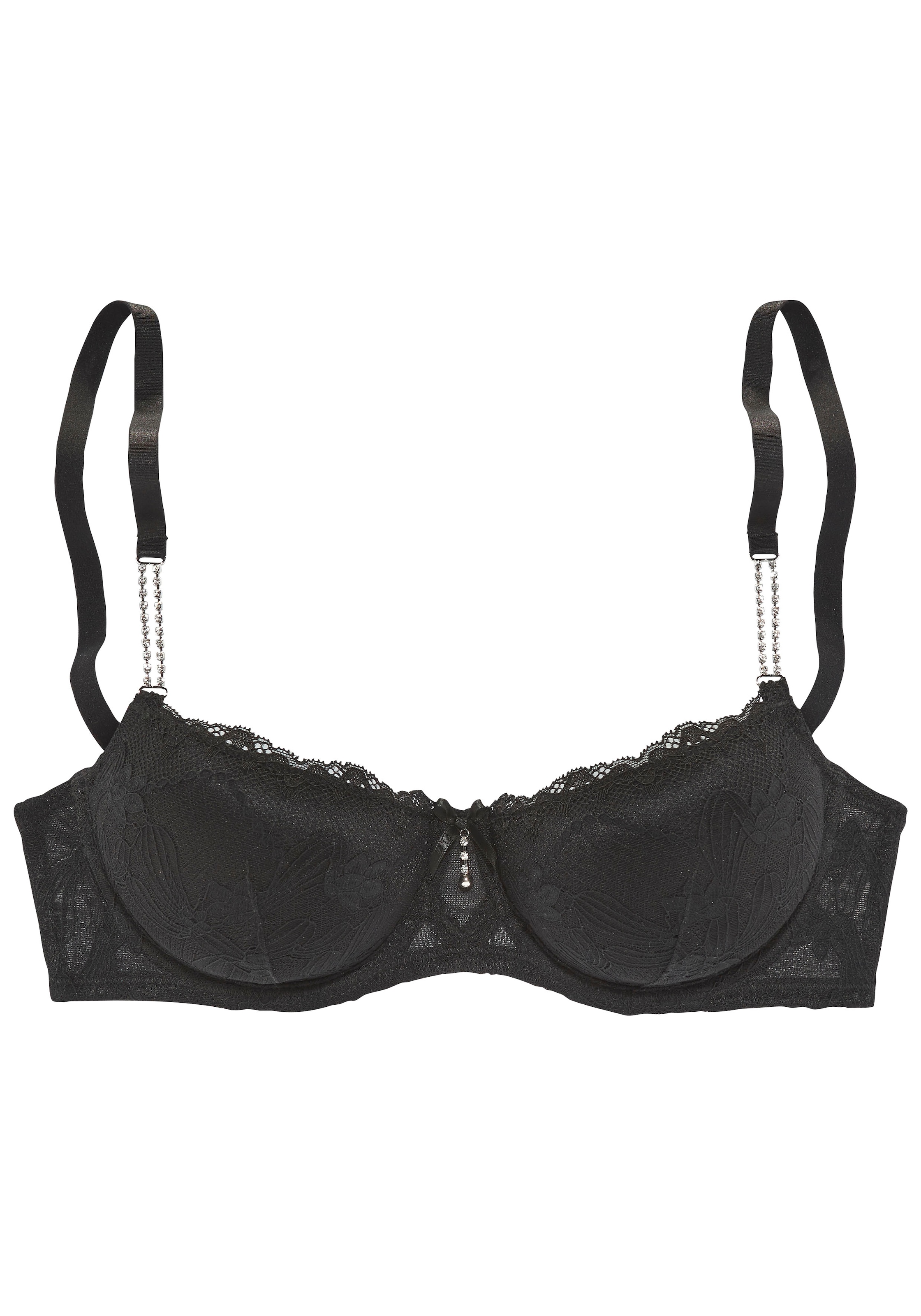 LASCANA Schalen-BH »Dalia«, mit edlen Strasselementen am Träger, Dessous