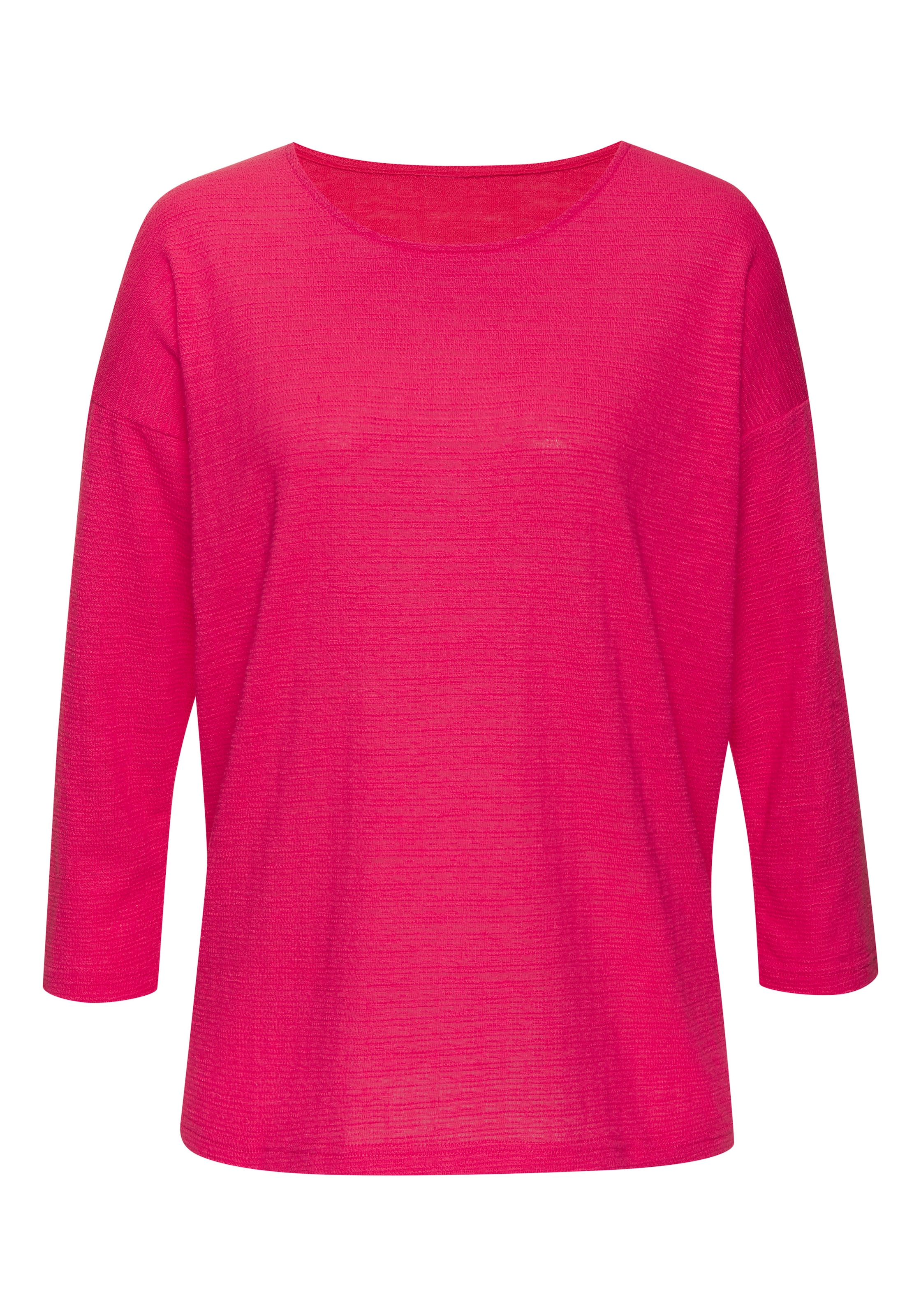 Vivance Langarmshirt »mit modischer Struktur«, (2er-Pack), aus bügelfreier Qualität mit Baumwolle