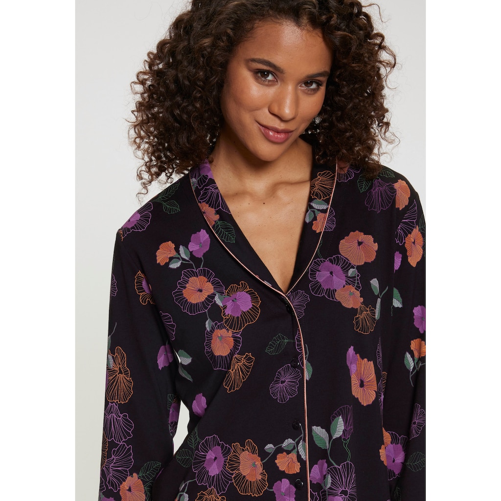 Vivance Dreams Pyjama, (2 tlg.), mit Blumen-Druck