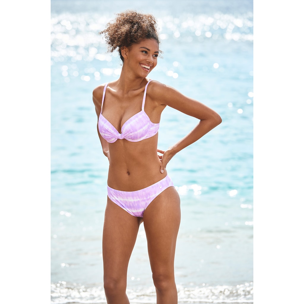 s.Oliver Bügel-Bikini-Top »Enja«, mit wattierten Cups und Batikdruck