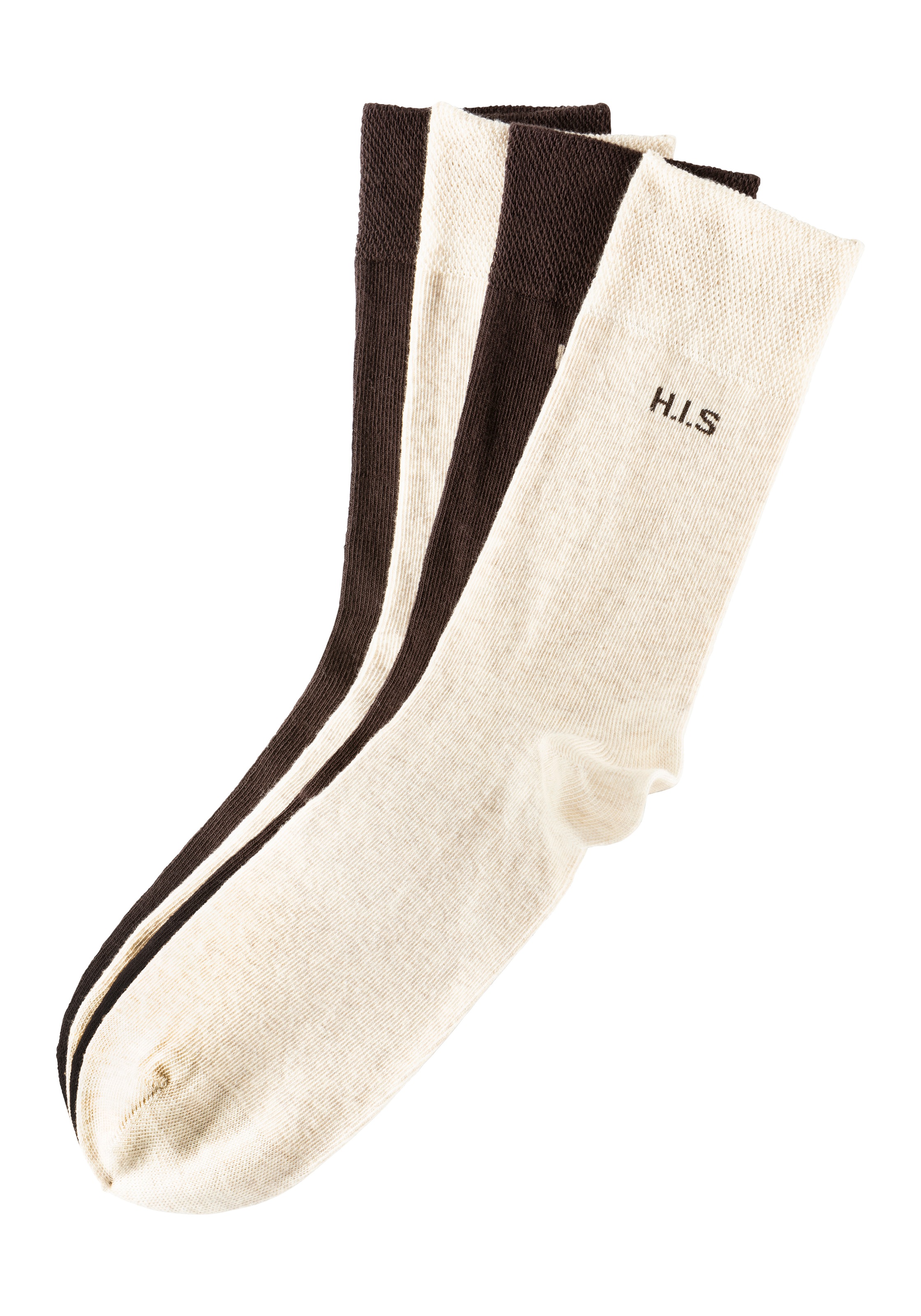 Thumbnail - H.I.S Socken, (Packung, 4 Paar), mit druckfreiem Bündchen
