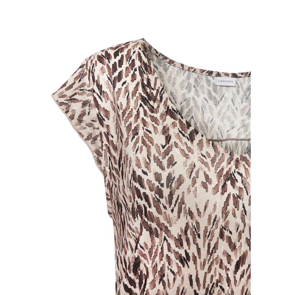 LASCANA Strandkleid, mit Alloverprint, Sommerkleid