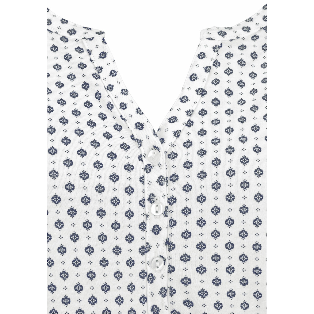 LASCANA Blusenshirt »mit Knopfleiste«, aus pflegeleichter Qualität mit Viskose