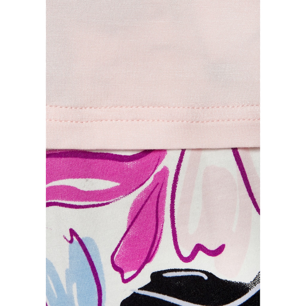LASCANA Shorty, (2 tlg.), mit schönem Blumendruck