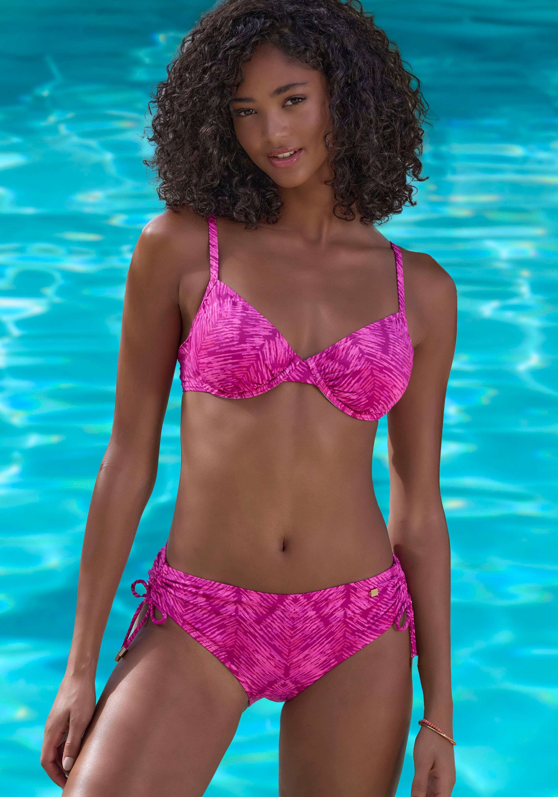 JETTE Bikini-Hose »Floretta« in Ton in Ton-Harmonie