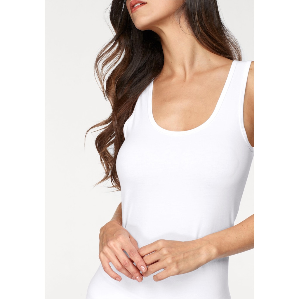 H.I.S Unterhemd, (2er-Pack), aus elastischer Baumwoll-Qualität, Tanktop, Unterziehshirt