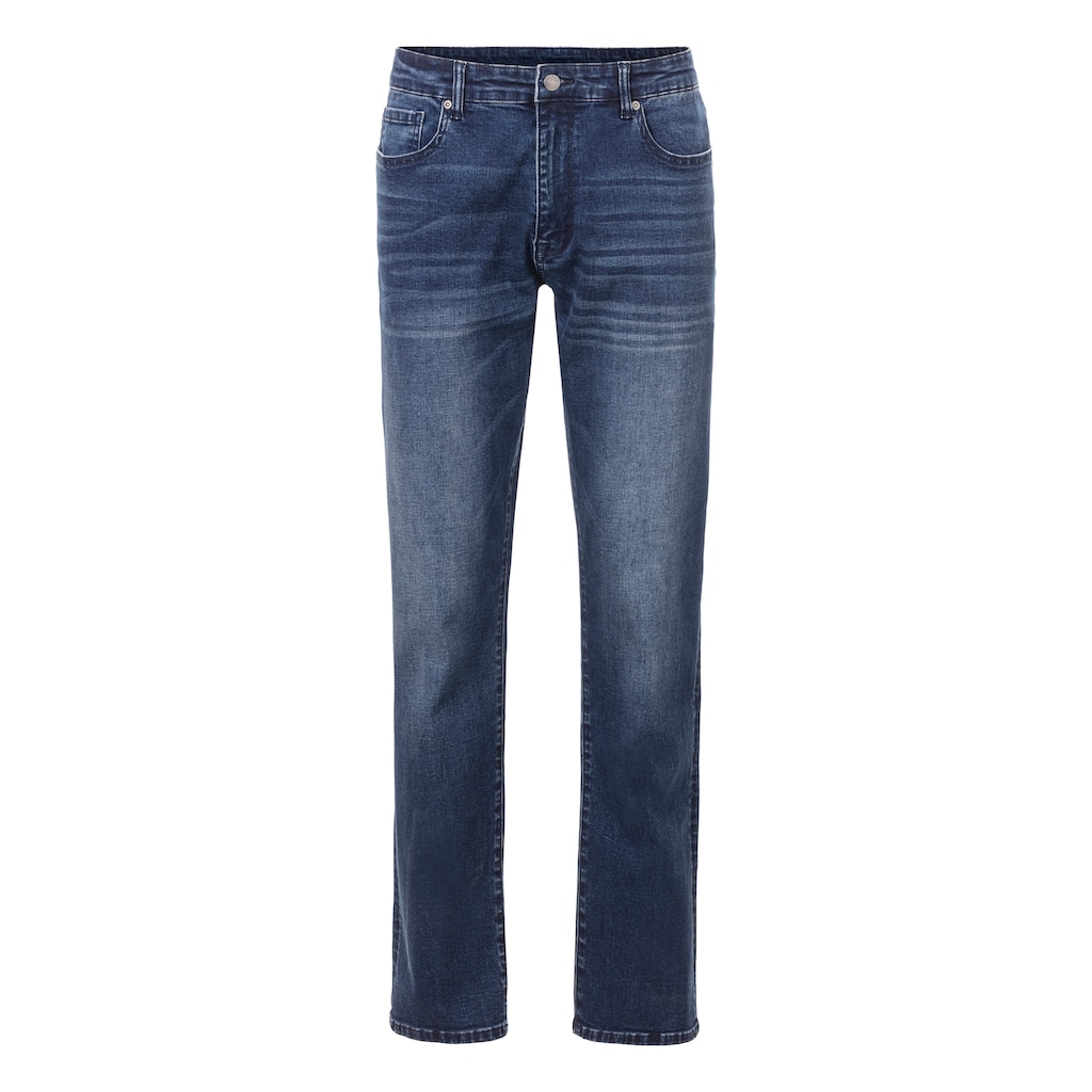 John Devin 5-Pocket-Jeans »Straight-fit Jeans«, aus elastischer Denim-Qualität