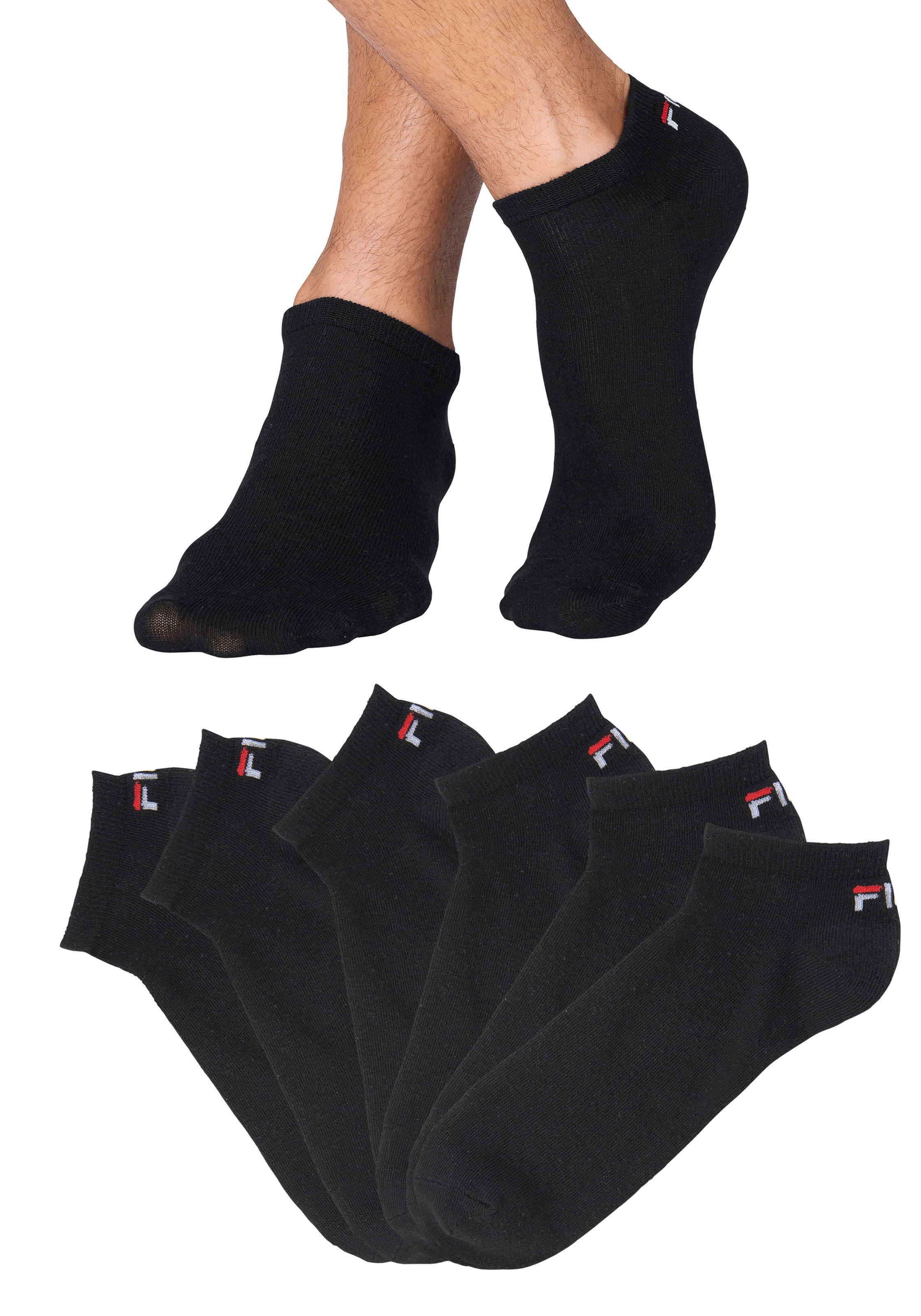 Fila Chaussettes »UNISEX INVISIBLE PLAIN SOCKS« 6 cuis tlg. mit eingestricktem Logo