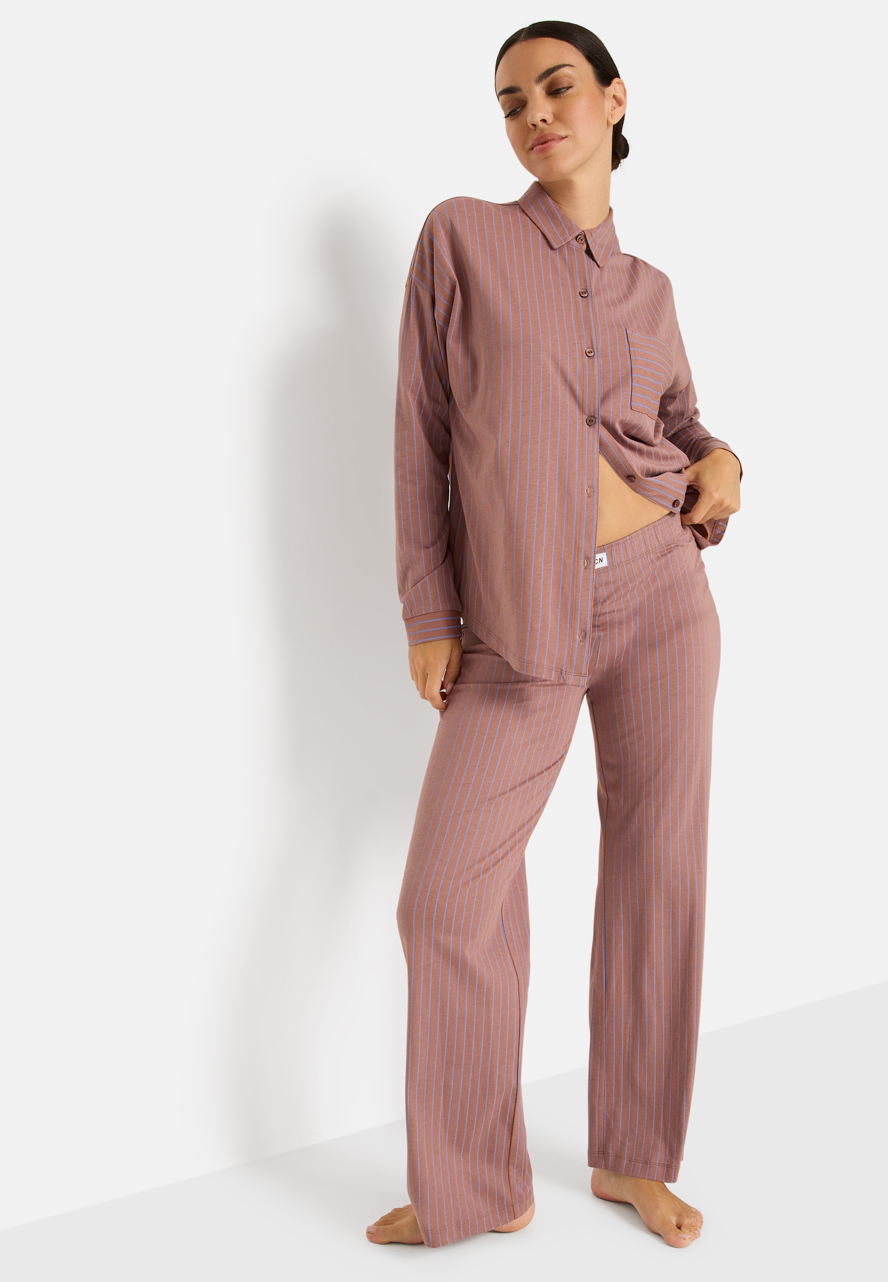 LSCN by LASCANA Pantalon de pyjama  avec jambe large