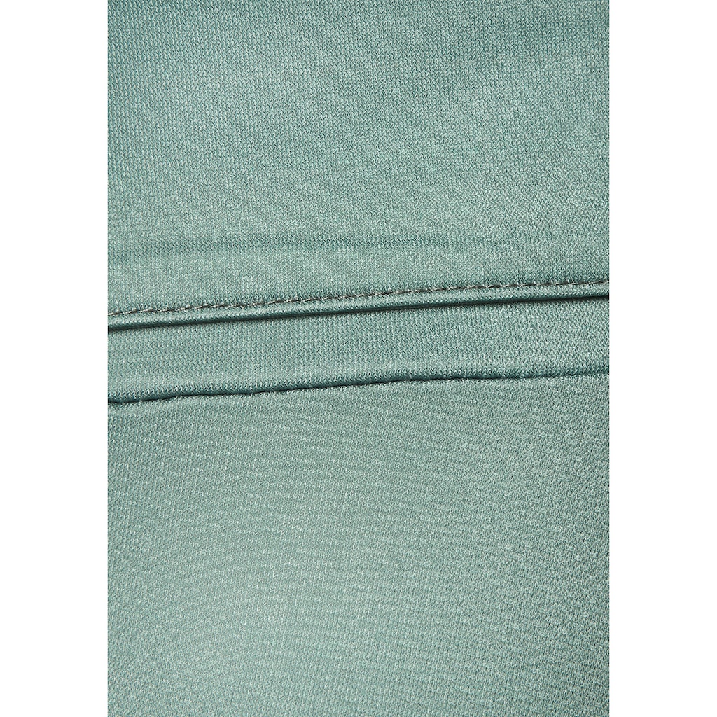 LASCANA Midikleid, mit dekorativen Riegeln und goldfarbenenen Zierknöpfen, bügelfrei