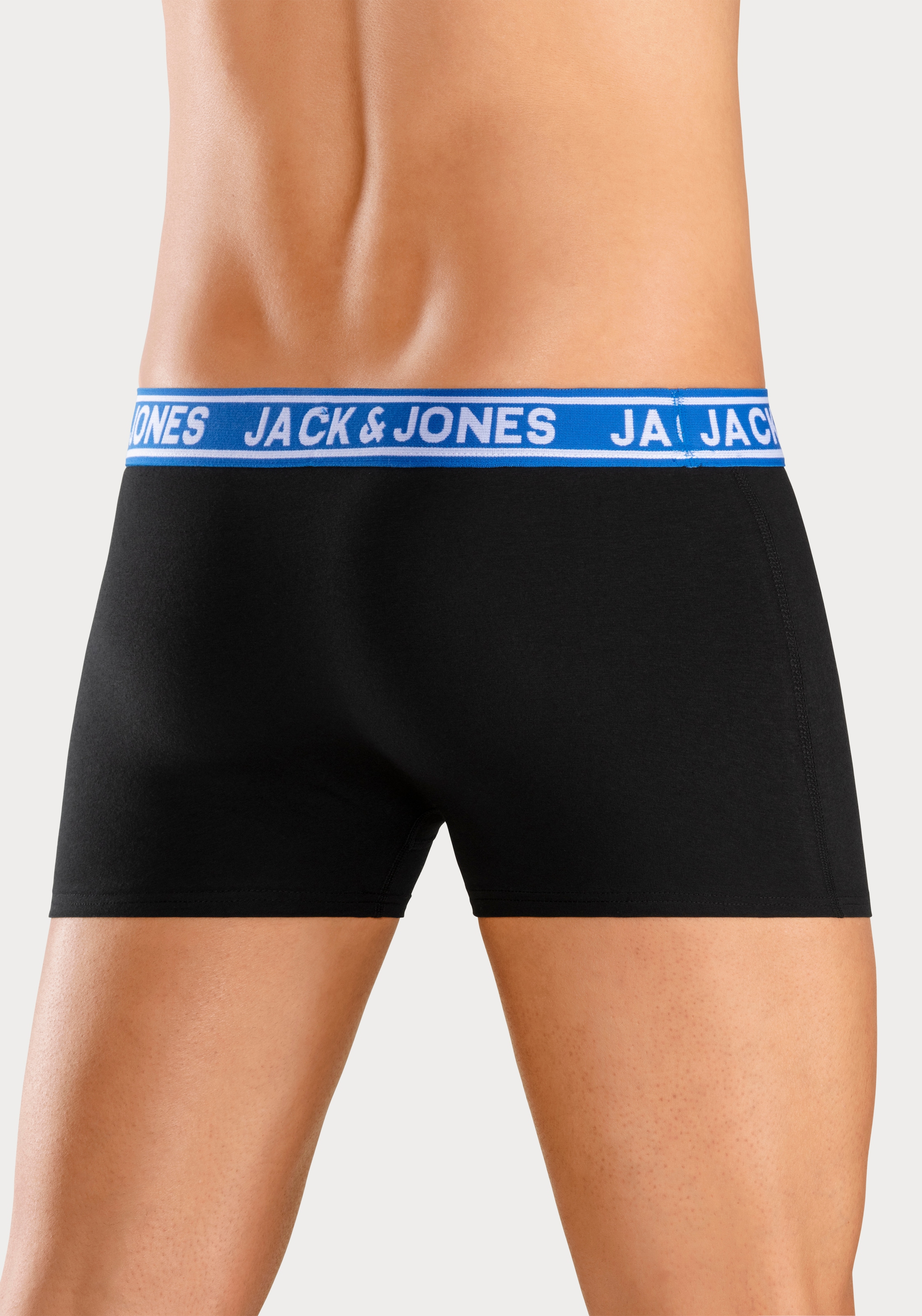 Jack & Jones Tronc »JACCRISP im 6er Pack mit Logobund und Stretchkomfort« Packung, 6 cuis unifarben mit Farbeinsatz, modisch, eng anliegend, Baumwollmischung