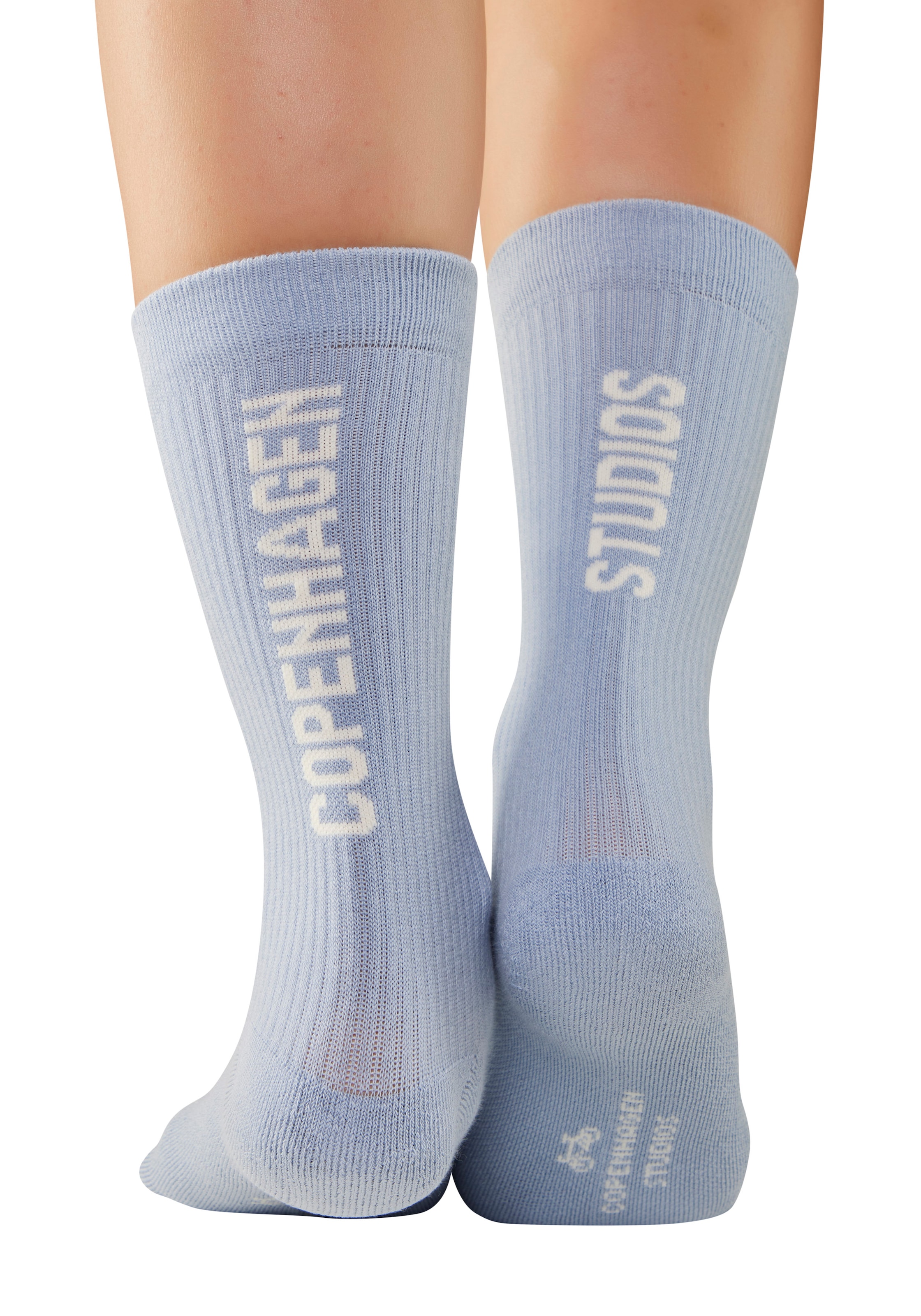Copenhagen Studios Chaussettes de tennis Packung, 3 cuis tlg. mit grossem Schriftzug