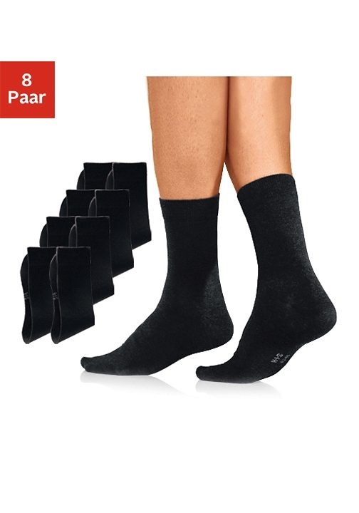 H.I.S Basicsocken Packung, 8 Stk. tlg. mit hohem Baumwollanteil