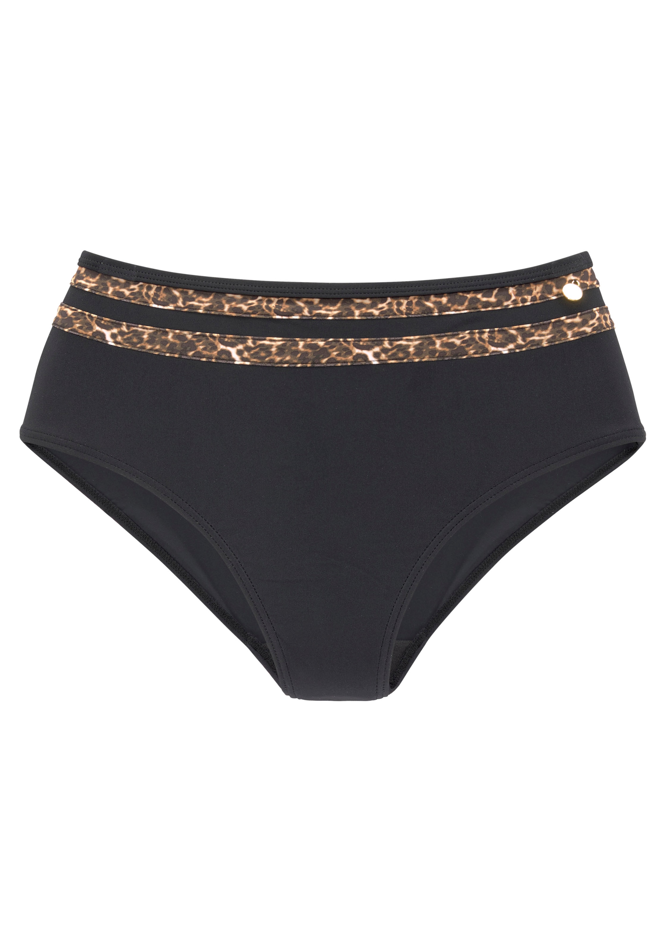 LASCANA Highwaist-Bikini-Hose »Adele«, mit trendigen Details