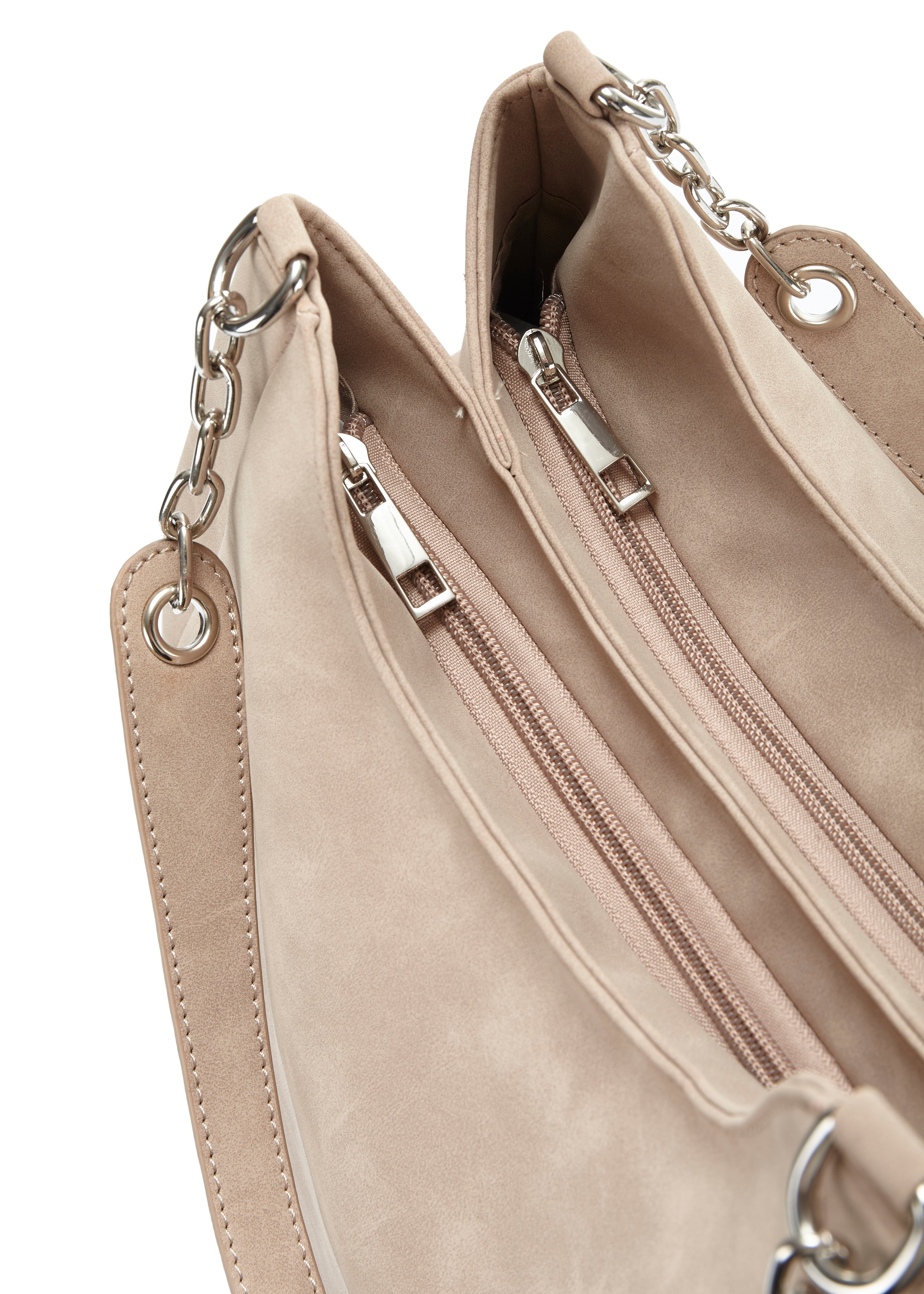 Vivance Henkeltasche »Schultertasche«, mit silberfarbenen Details, Damentasche, Shopper, Handtasche VEGAN